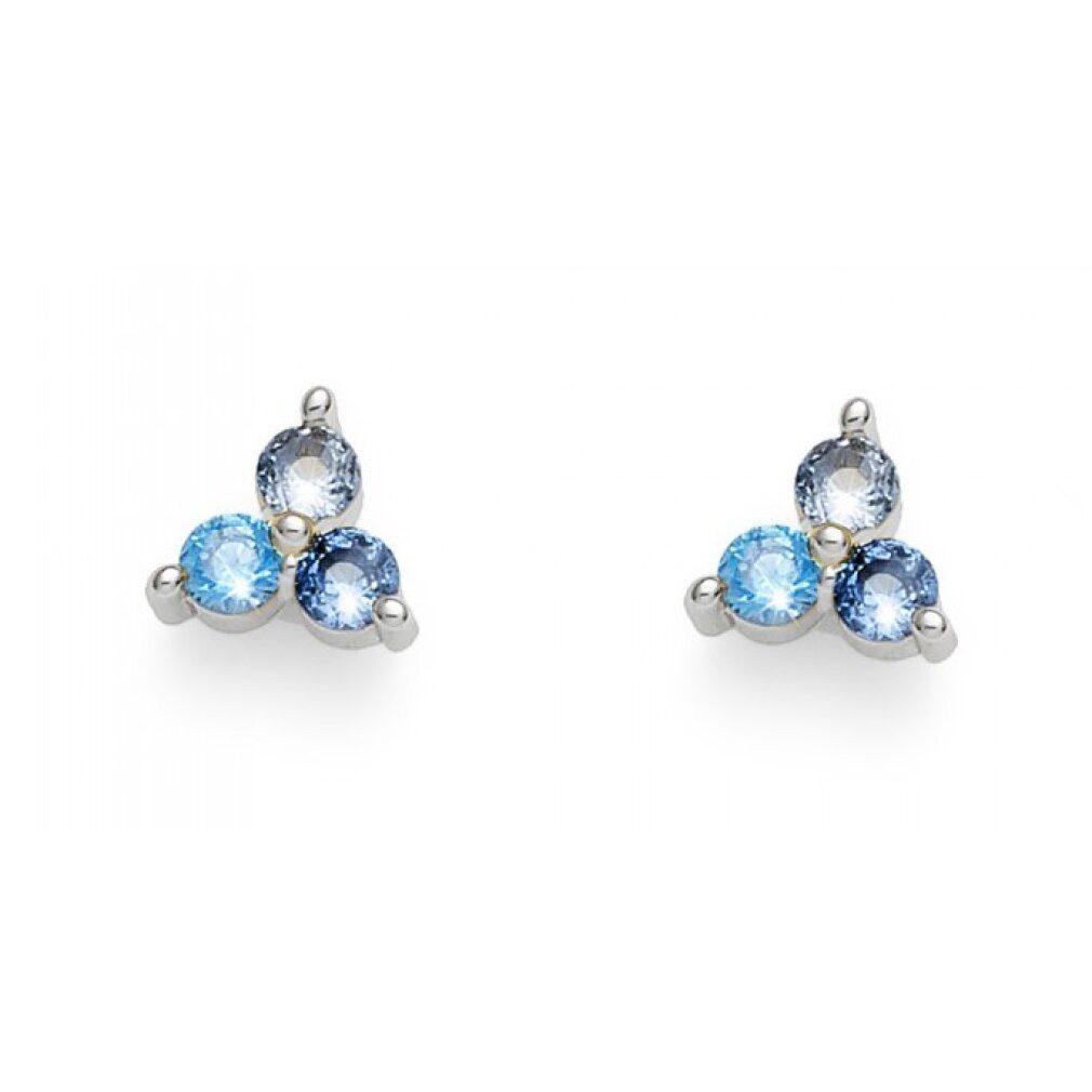 Oliver Weber Ohrring-Set Glänzende Ohrstecker mit Zirkonen 22988 BLU