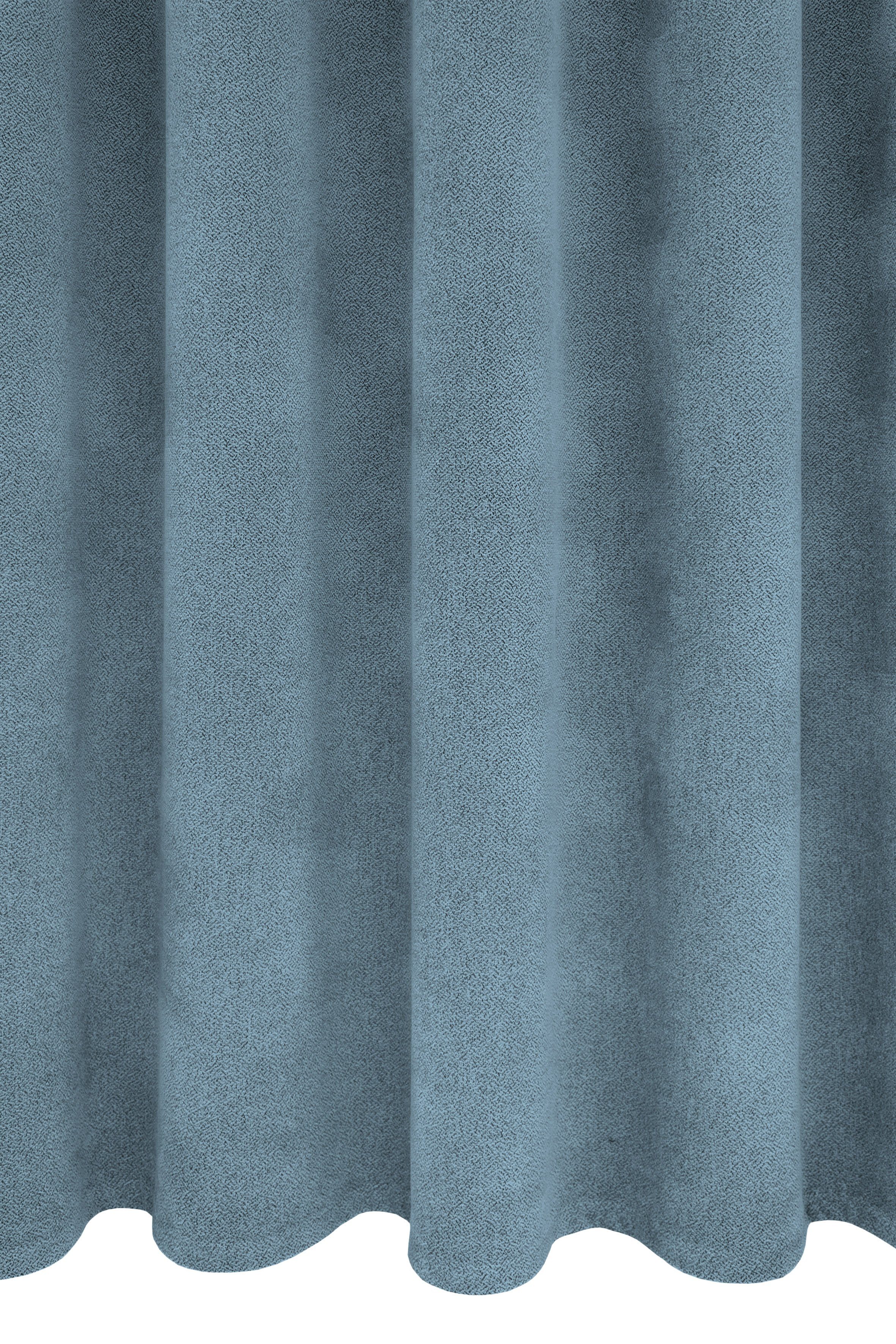 Vorhang Alea, VHG, Ösen (1 Wärmeschutz, verdunkelnd, Kälteschutz, 145cm, sparend, hellblau g/²m einfarbig, Energie St), Polyester, 415 Breite