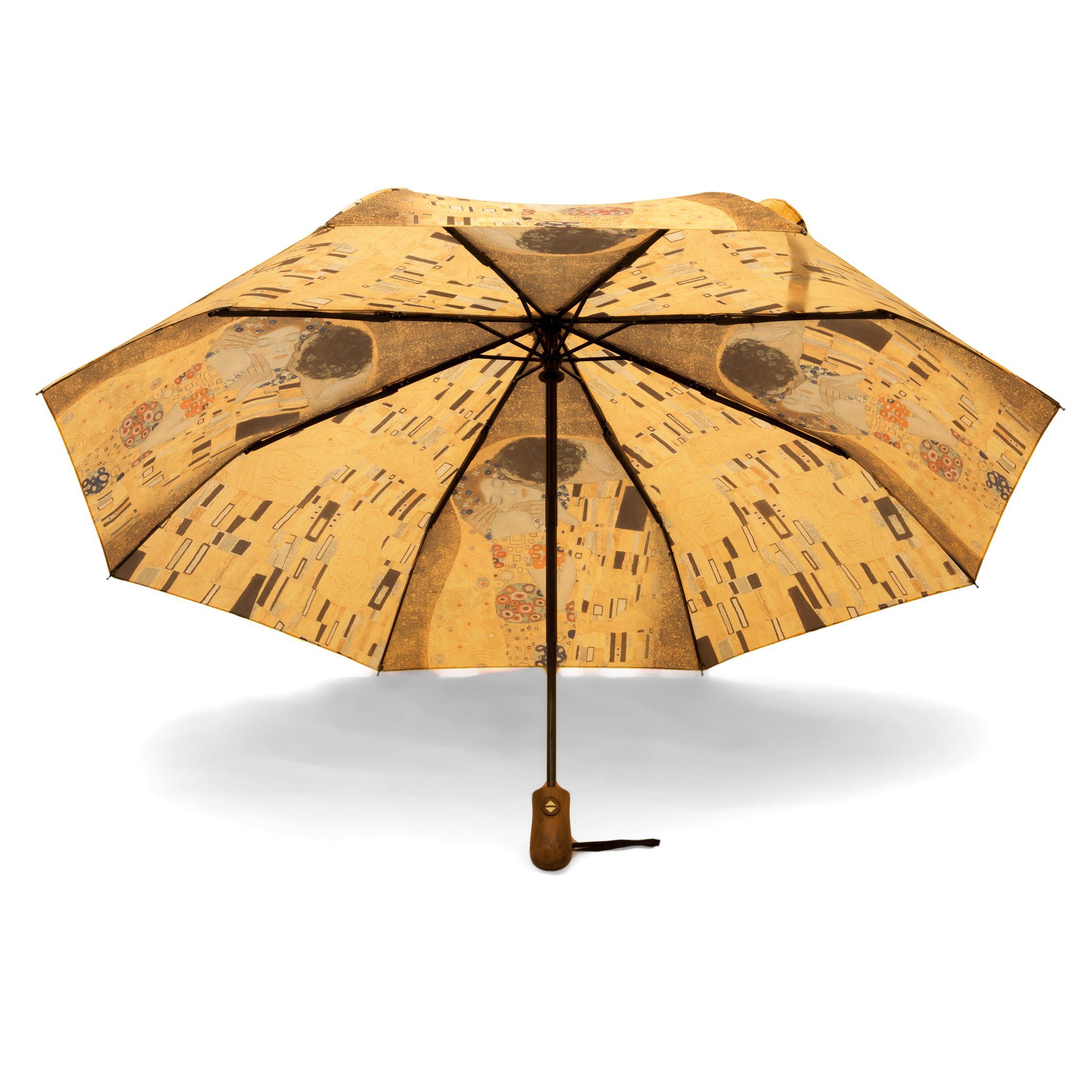 Damen Regenschirme ROSEMARIE SCHULZ Heidelberg Taschenregenschirm Taschenschirm Automatik Regenschirm Kunst Gustav Klimt Kuss, A
