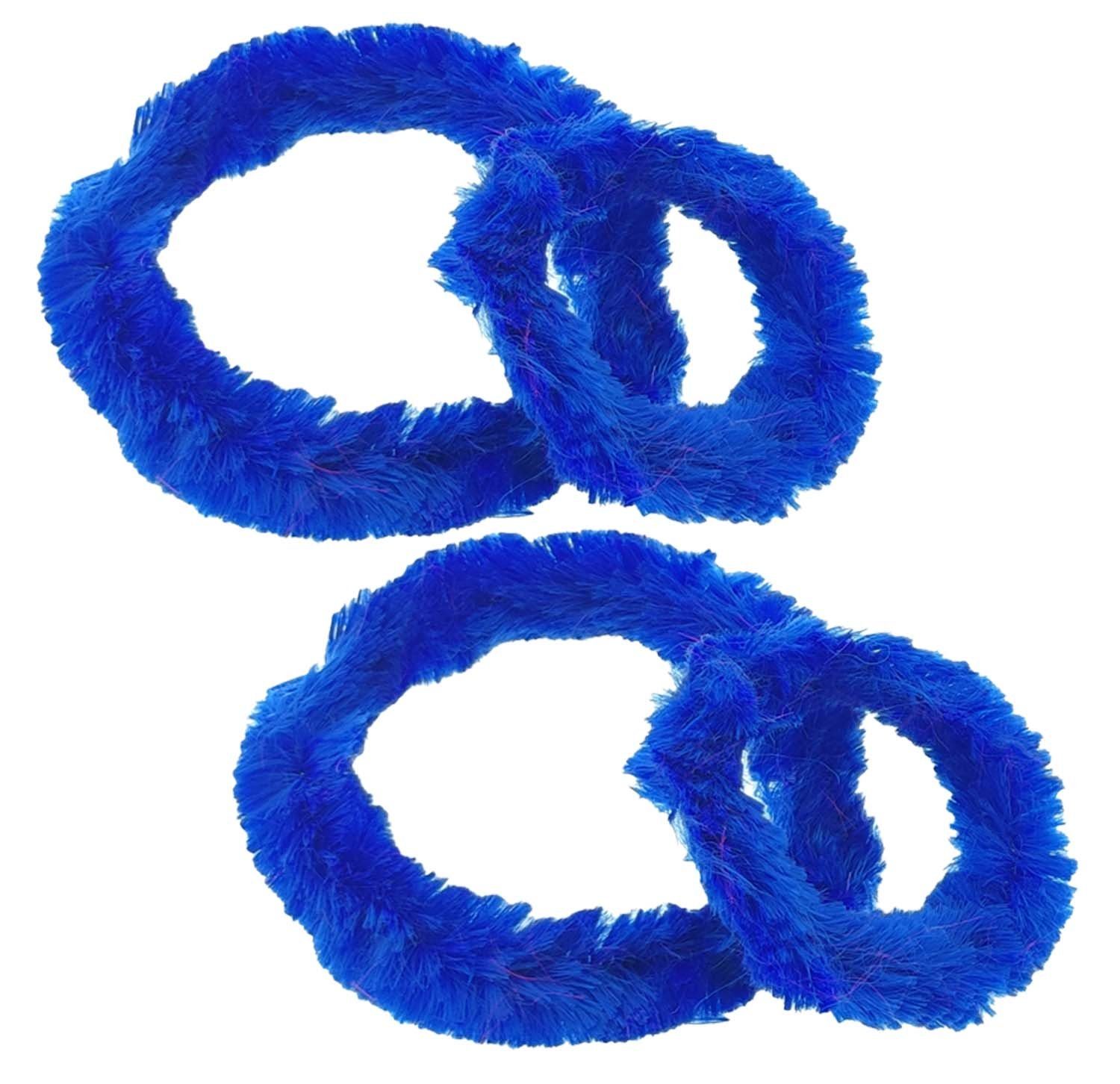 varivendo Hinterradnabe Fahrradputzringe, blau 2 Paar, (Set, 4-tlg., Nabenputzringe), zwei verschiedene Größen
