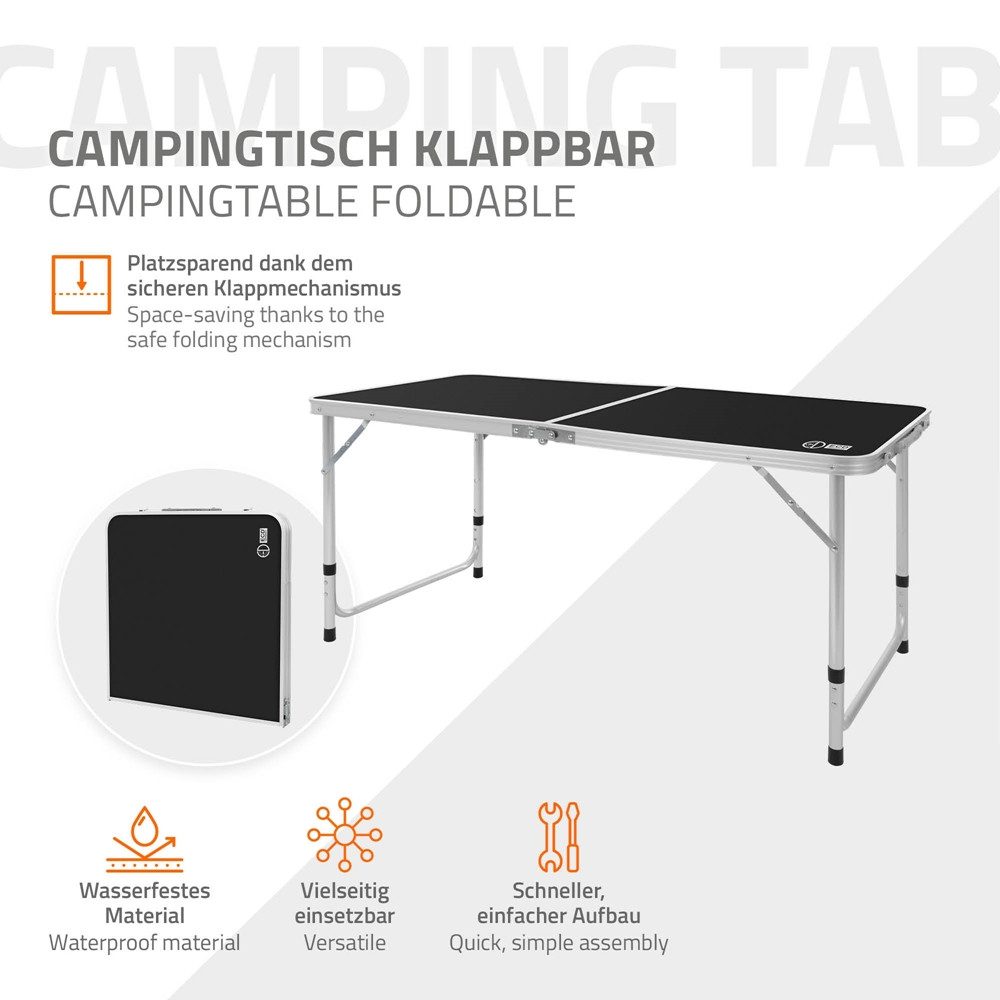 ECD Germany Campingtisch Alu Klapptisch HDPE-Platte günstig online kaufen