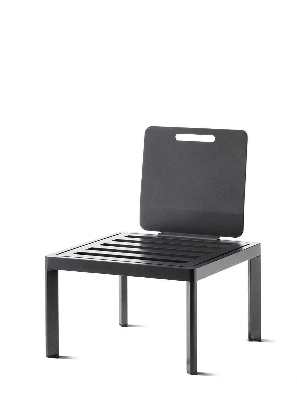 sieger Gartenstuhl Lugo, in eisengrau - 60x77x60 (BxHxT)