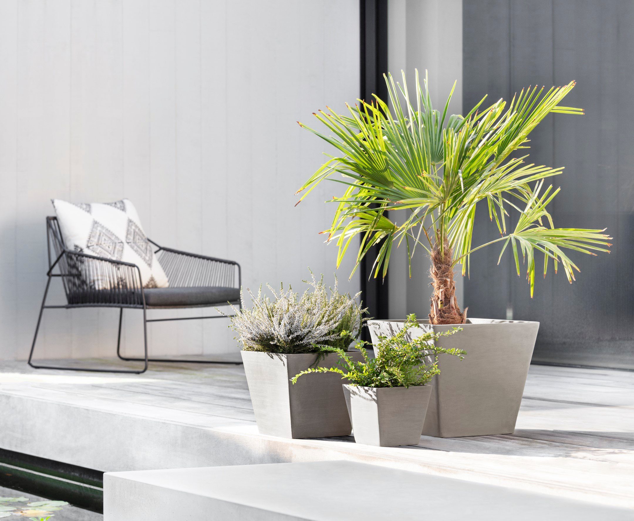 ECOPOTS Blumentopf ROTTERDAM Taupe, BxTxH: 20x20x17,5 cm günstig online kaufen