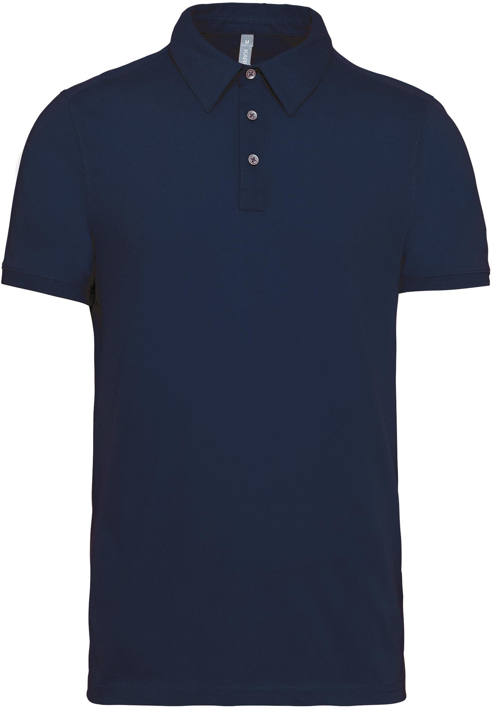Kariban Langarm-Poloshirt Jersey-Kurzarm-Polohemd für Herren günstig online kaufen