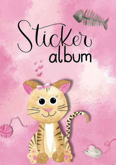 Avery Zweckform Stickerbuch AVERY Zweckform ZDesign KIDS Stickeralbum "Katze", DIN A5