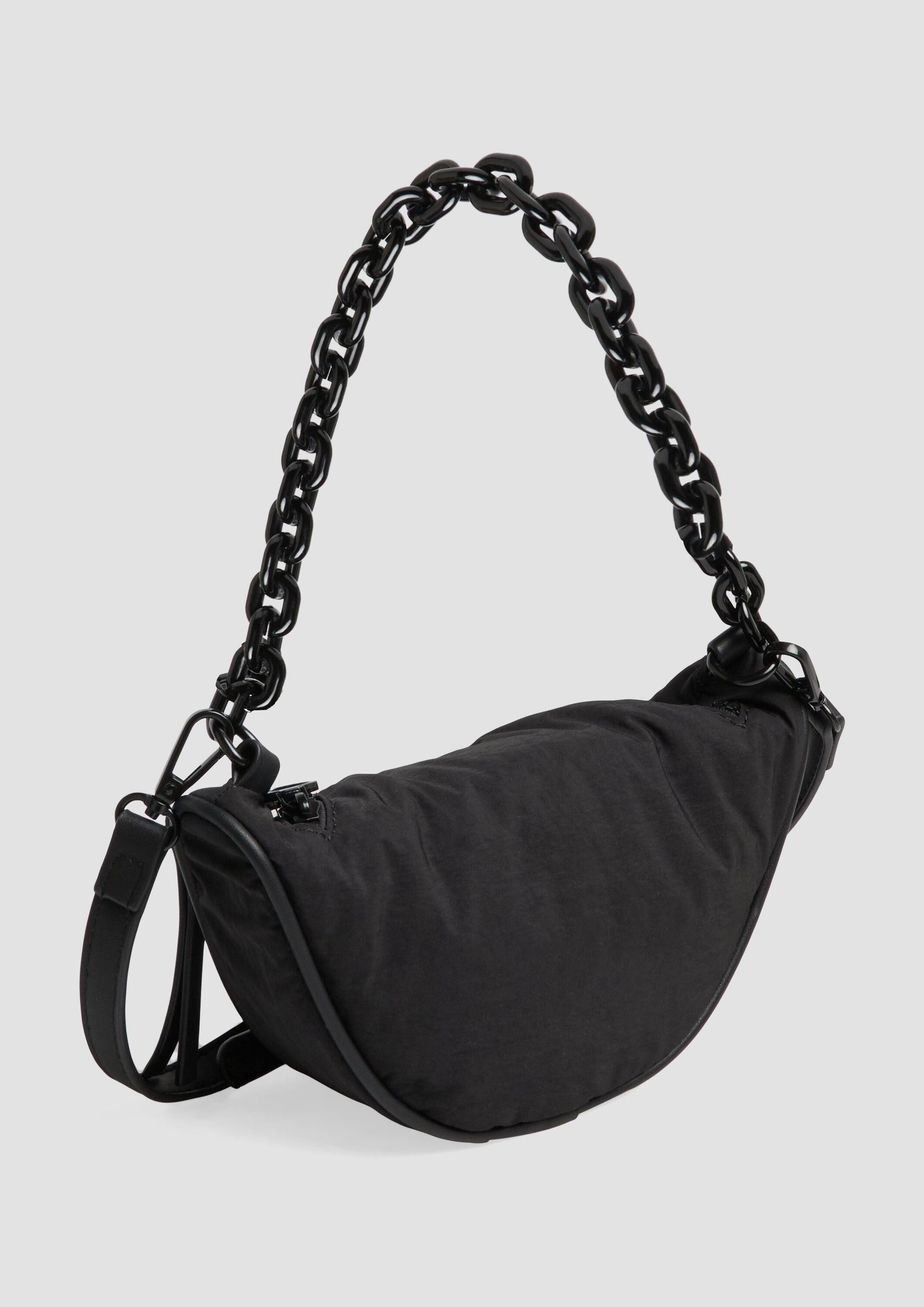 QS Schultertasche Tasche, Crossbody-Bag mit Kettendetail