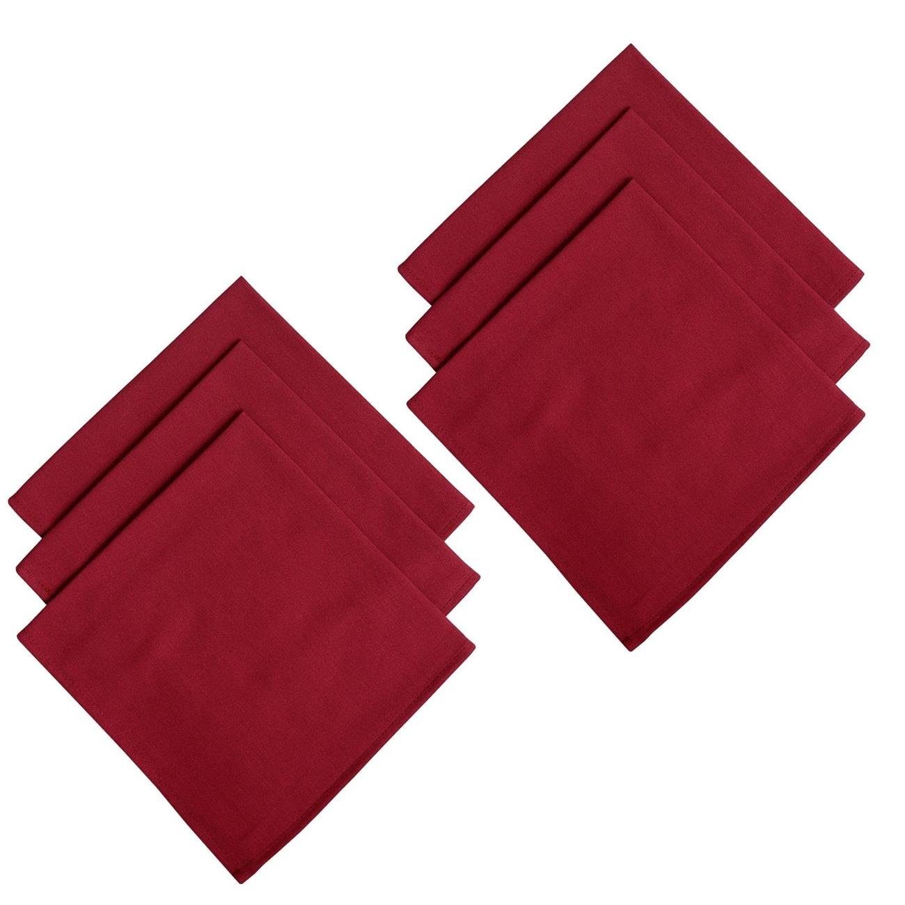 Engelland Stoffserviette Mundtuch, 45 x 45 cm, (Vorteils-Set, 6 St), 100 % Baumwolle, Damast, Rundherum eingesäumt