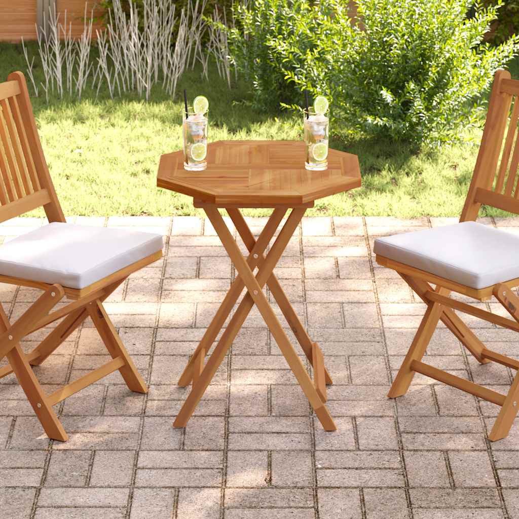 furnicato Tischplatte aus Naturholz, 60 x 60 x 2,5 cm, Achteckig, lackiert (1 St), Robuster Outdoor-Tisch mit integriertem Loch für einen Sonnenschirm