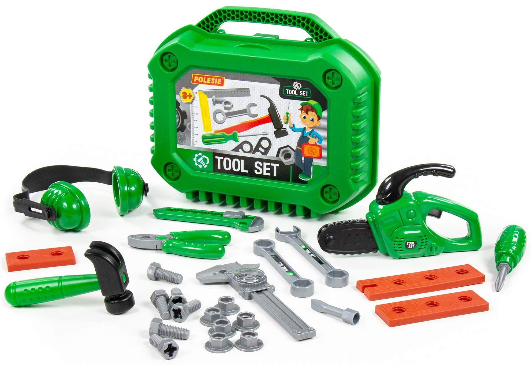 Polesie Spielwerkzeugkoffer Kinder Werkzeug Nr. 17 Spielzeug 26-tlg Handwerker, (Set, 24-tlg)