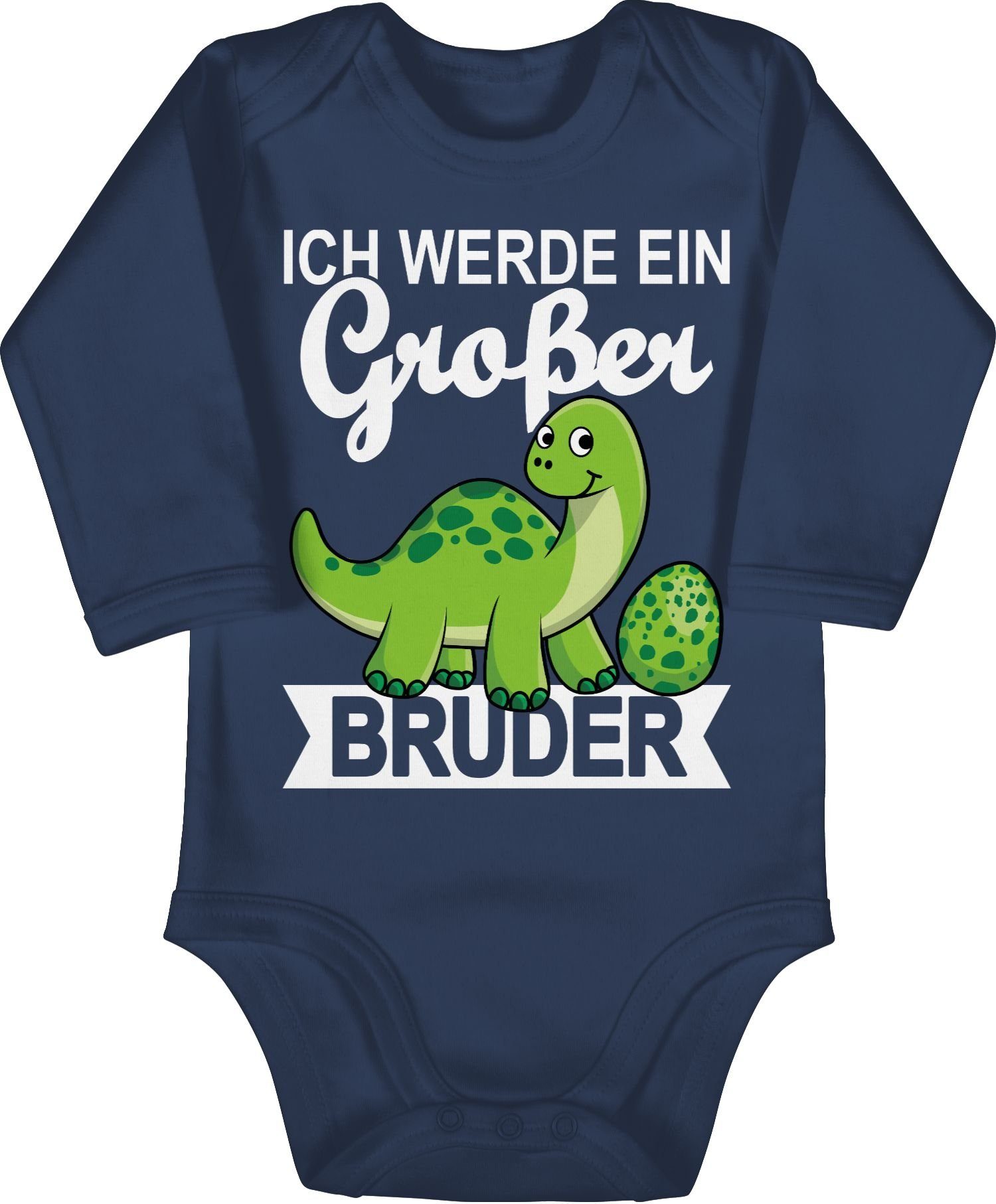 Shirtbody Ich werde ein großer Bruder mit Dinos