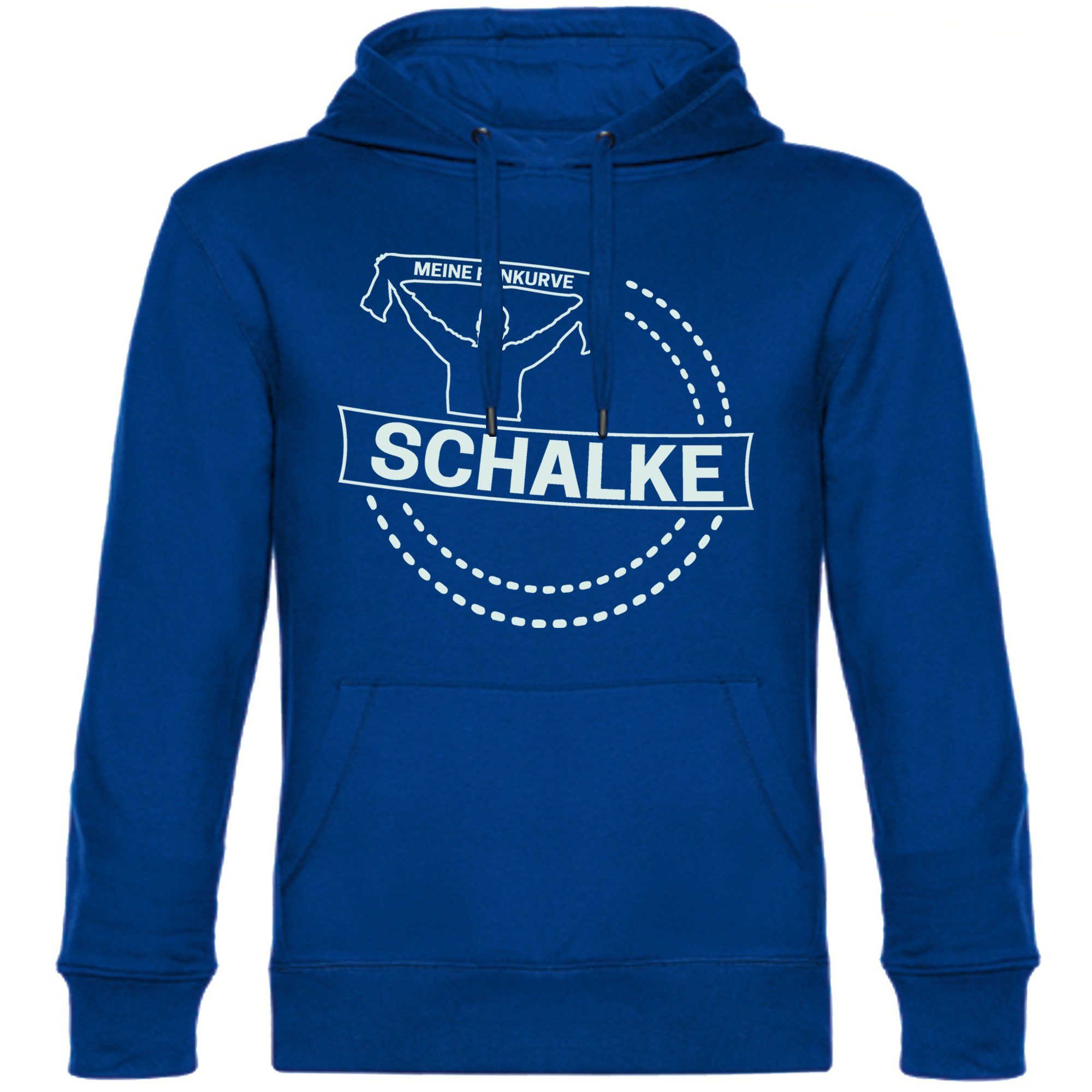 multifanshop Kapuzensweatshirt Schalke - Meine Fankurve - Pullover