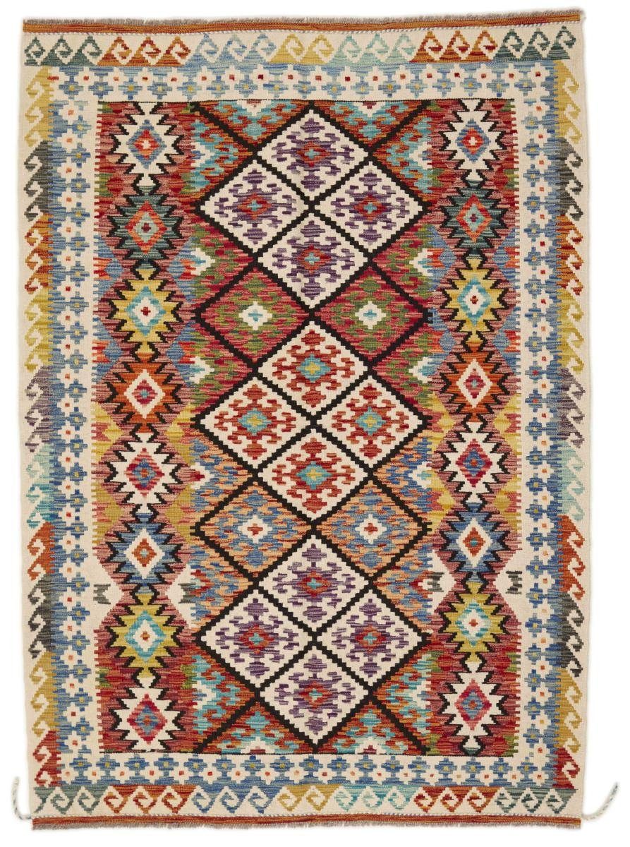 Orientteppich Kelim Afghan 149x209 Handgewebter Orientteppich, Nain Trading, rechteckig, Höhe: 3 mm