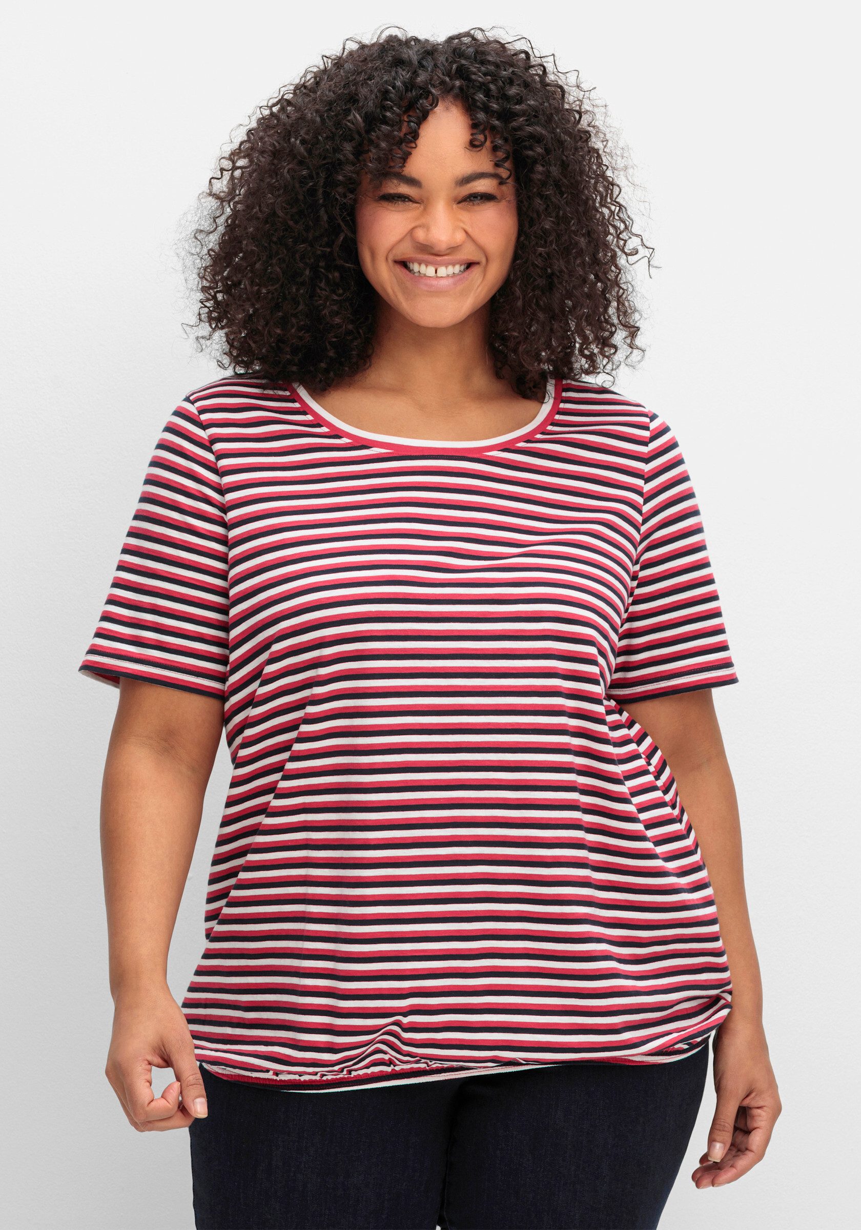 Sheego T-Shirt Rundhalsshirt günstig online kaufen