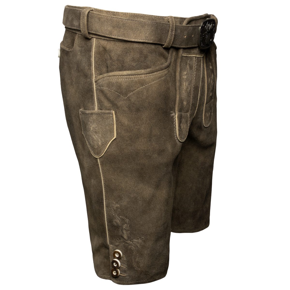 Spieth & Wensky Trachtenlederhose Rampoldi Herren (1-tlg) Trachtenlederhose, Trachtenhose, Bayerische Lederhose, Oktoberfest