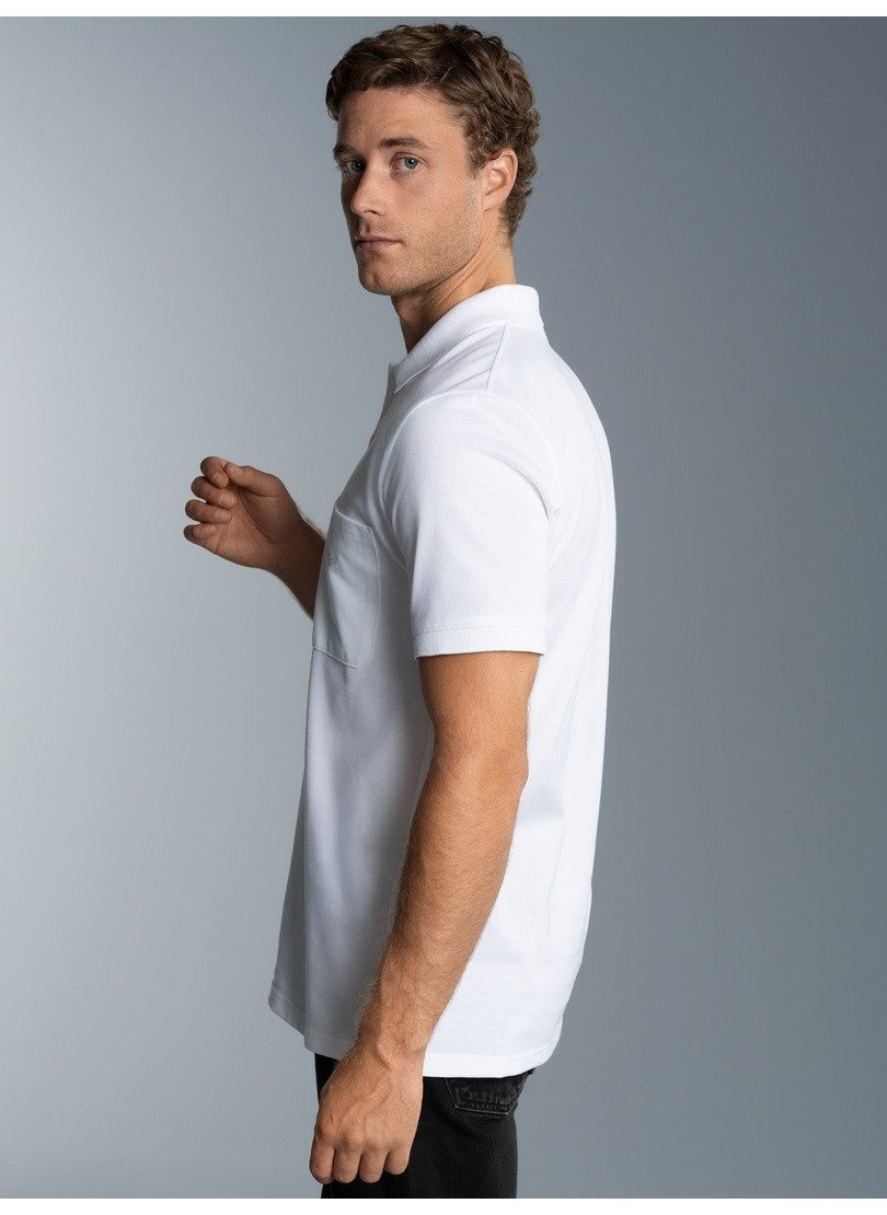 Trigema Poloshirt TRIGEMA Polohemd mit Brusttasche (1-tlg) – Bild 3 von 5