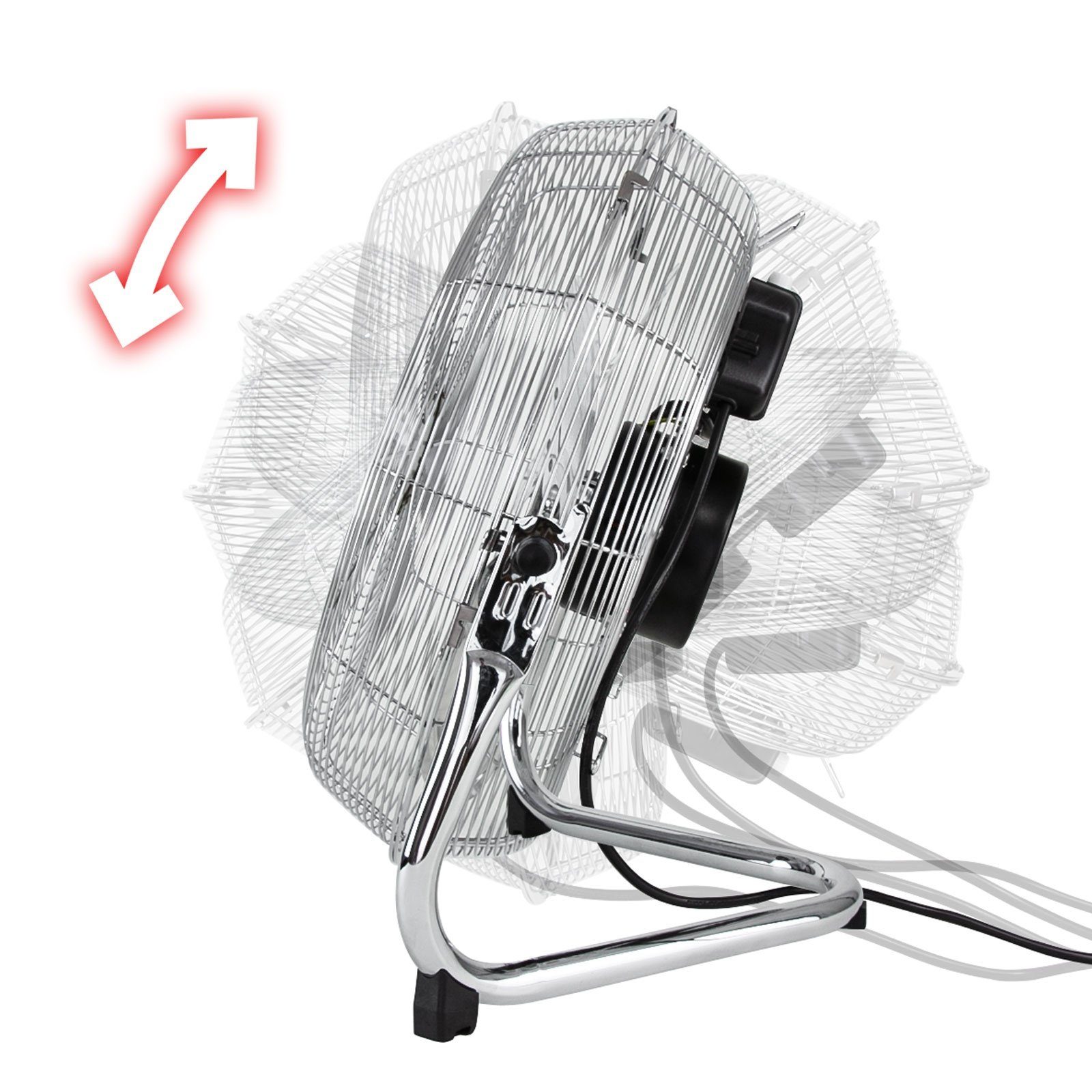 51 Grafner® 41cm, x Produktabmessung: x 50 Bodenventilator cm Grafner Bodenventilator Tischventilator 18