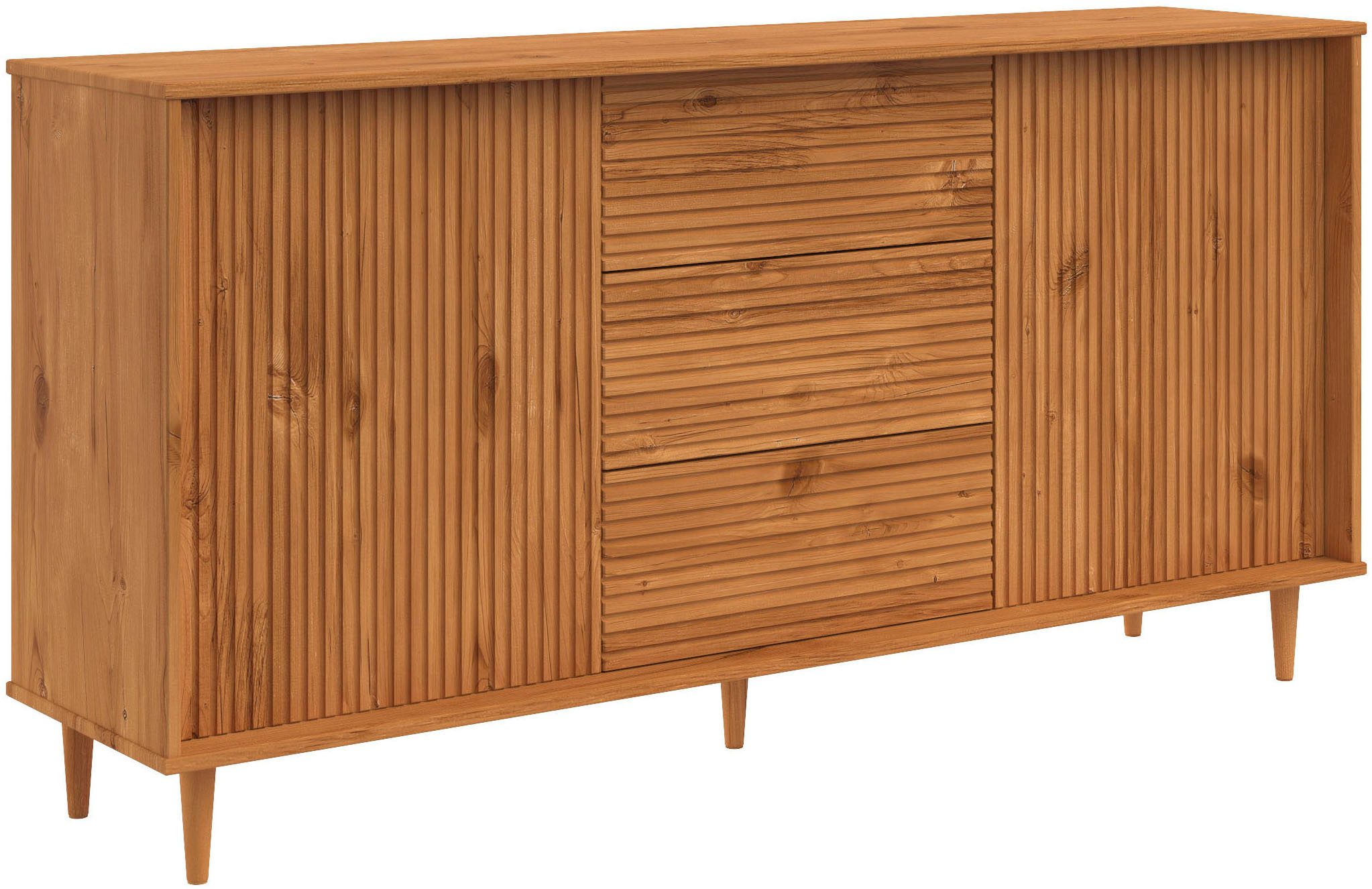 INOSIGN Sideboard "Malmedy Front mit gefrästen Rillen" Kommode aus massivem günstig online kaufen