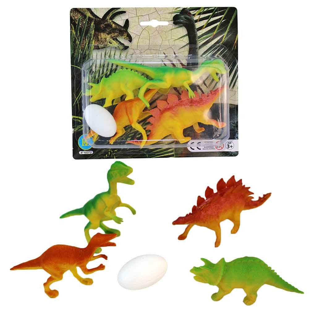 B&G INTERNATIONAL Spielfigur Dinosaurier Figuren Set mit Ei - ca. 10-14 cm, (1-tlg)
