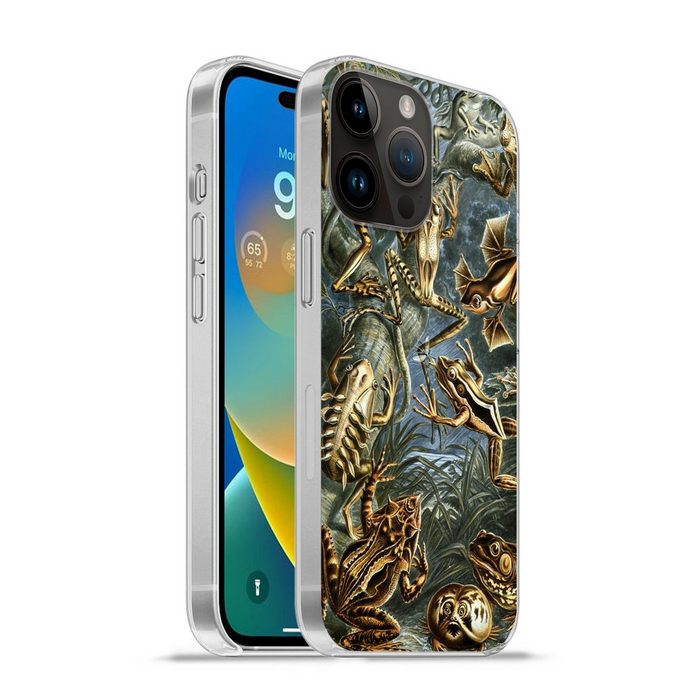 MuchoWow Handyhülle Batrachia - Haeckel - Alte Meister Handyhülle Telefonhülle Apple iPhone 14 Pro