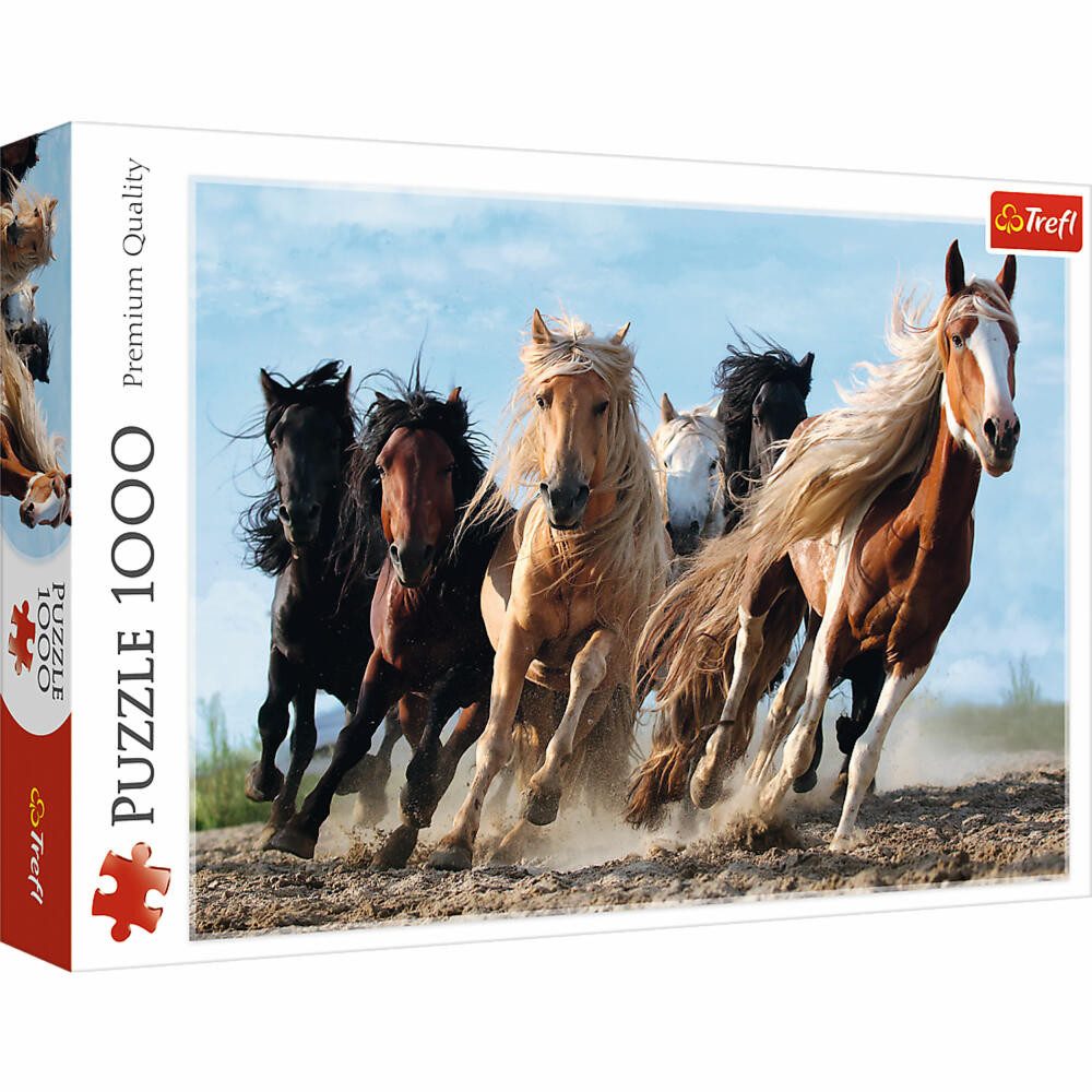 Trefl Puzzle Galoppierende Pferde, 1000 Puzzleteile günstig online kaufen