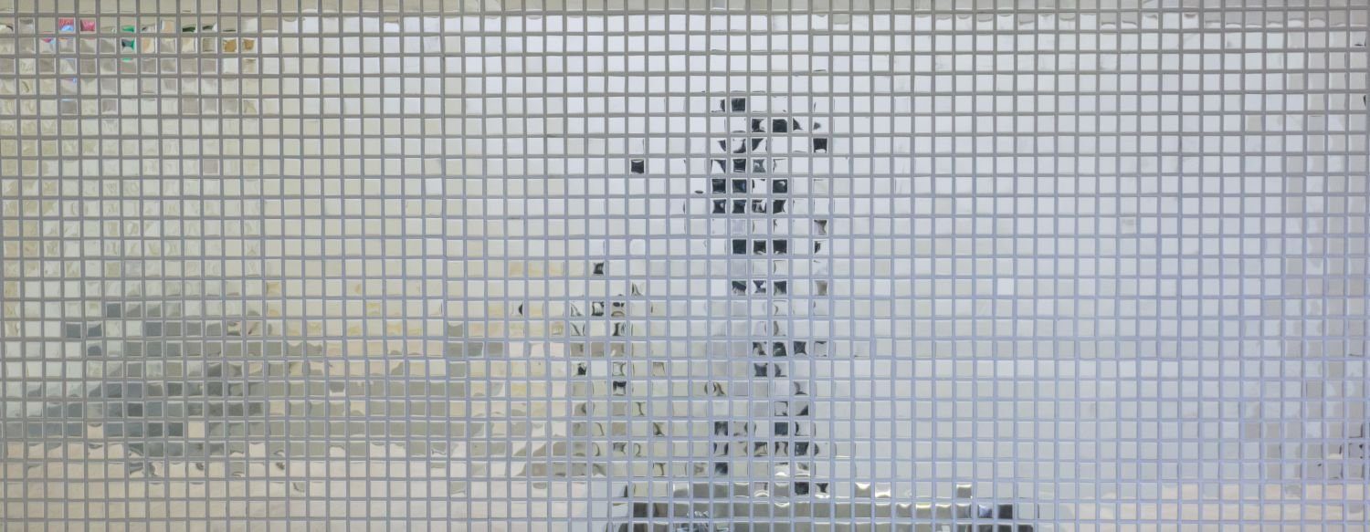 Mosaikfliesen Edelstahl Fliesenspiegel Fliese Mosaik Mosani silber glänzend Küchenwand