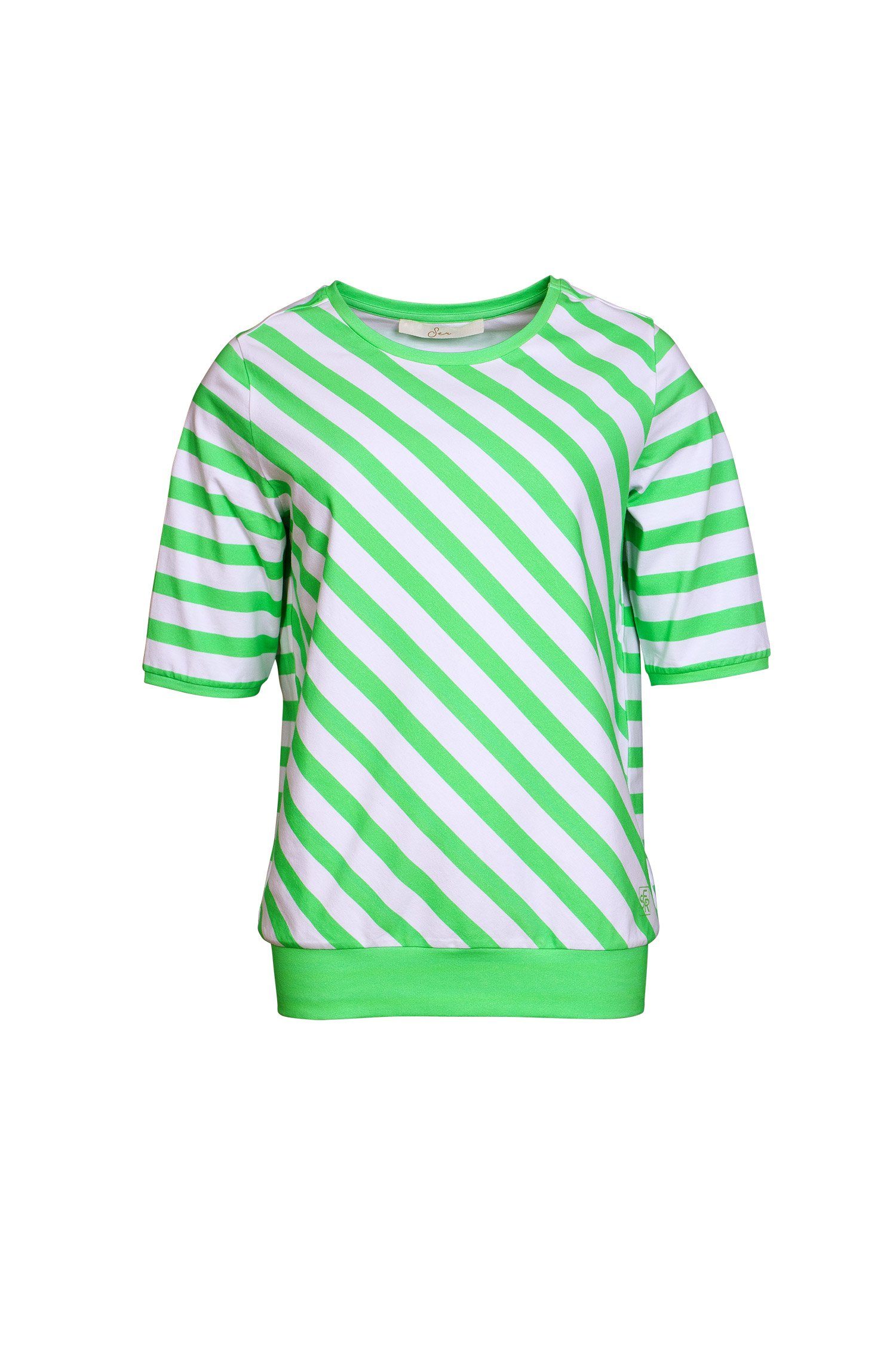 SER T-Shirt Shirt, Diagonal Ringel W4240112 auch in großen Größen günstig online kaufen