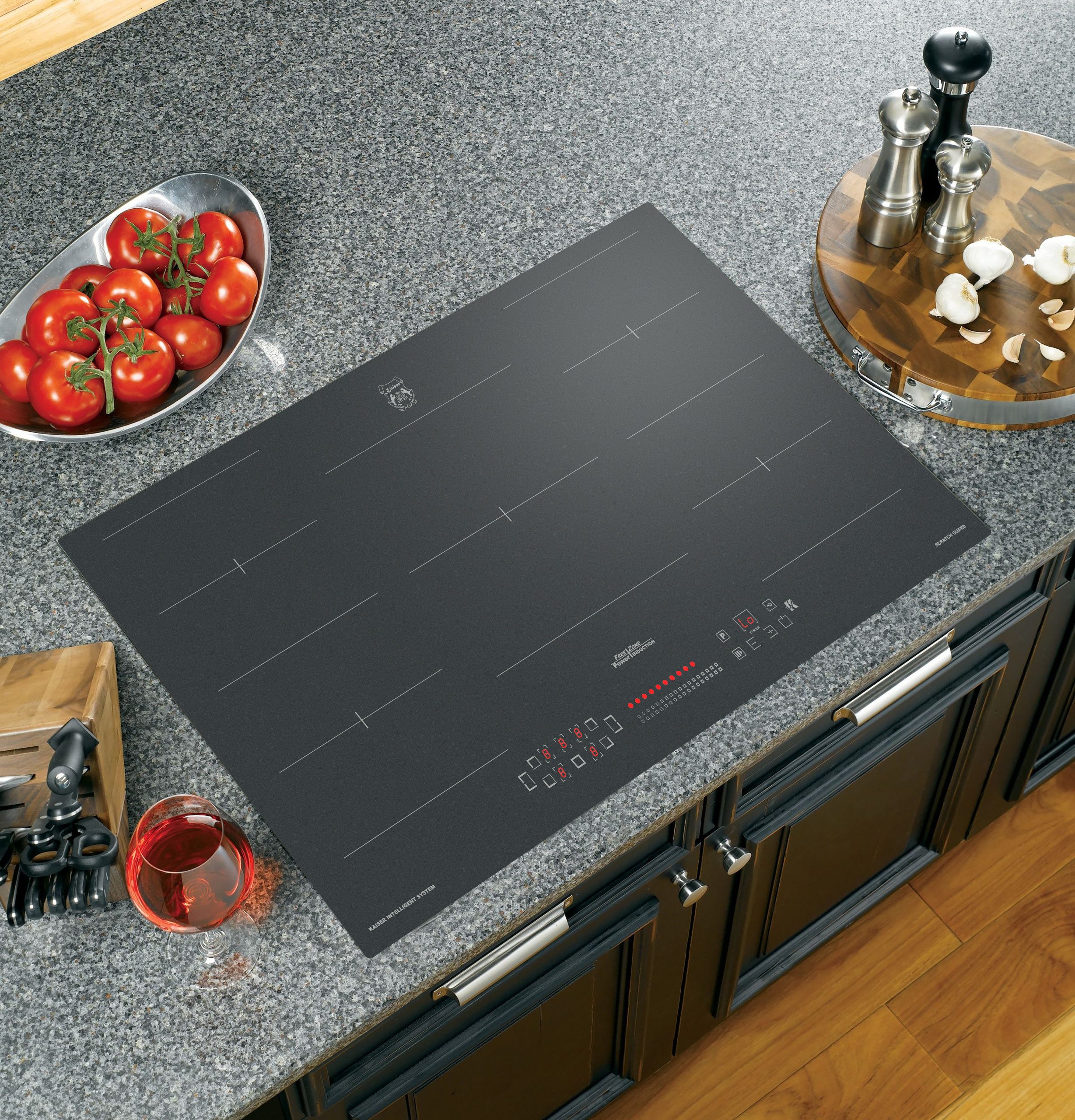 Kaiser Küchengeräte Induktions-Kochfeld Induktions Kochfeld Autark Herd Power Booster 90 cm Anti Scratch/ matt KCT 9110 FI, Induktions Kochfeld 5 QuickHeat Induktions-Kochzonen