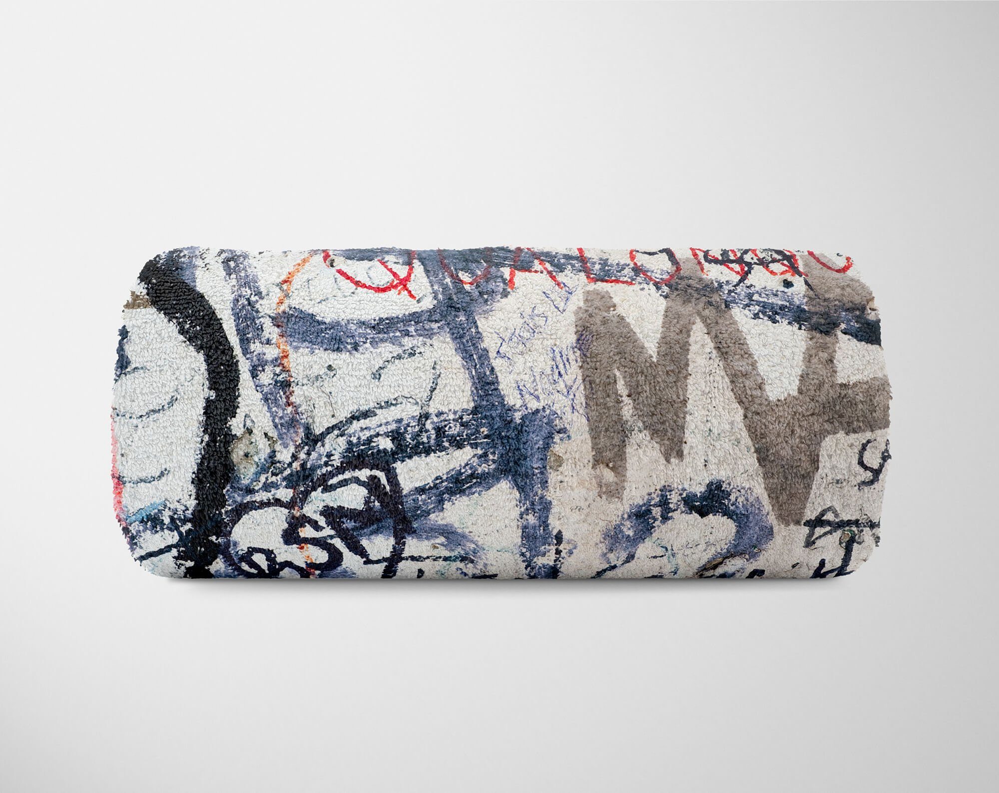 Ar, Art Fotomotiv mit Kuscheldecke Handtücher (1-St), Saunatuch Street Handtuch Handtuch Baumwolle-Polyester-Mix Sinus Strandhandtuch Graffiti
