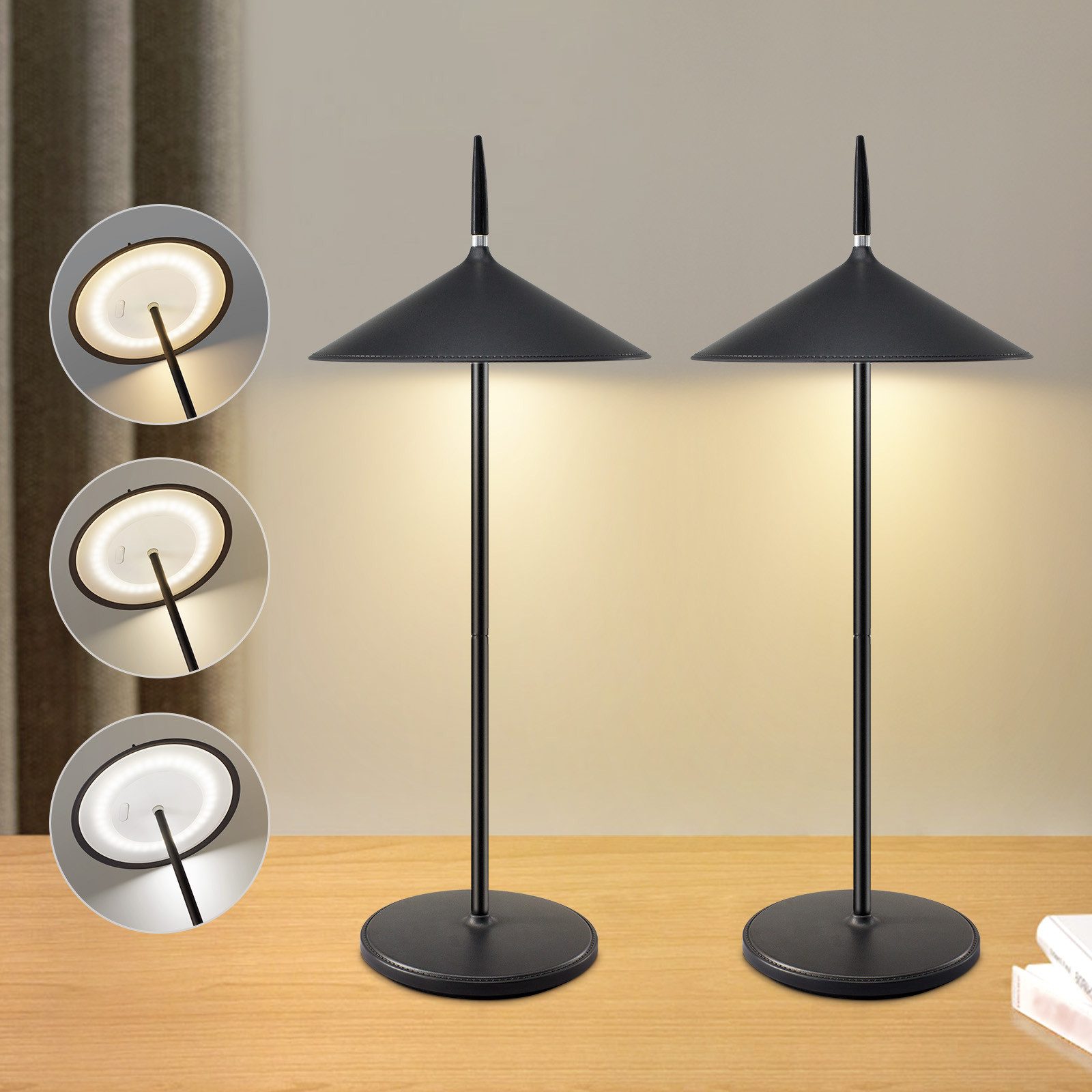 Nettlife Nachttischlampe Kabellos Touch Led Tischleuchte günstig online kaufen