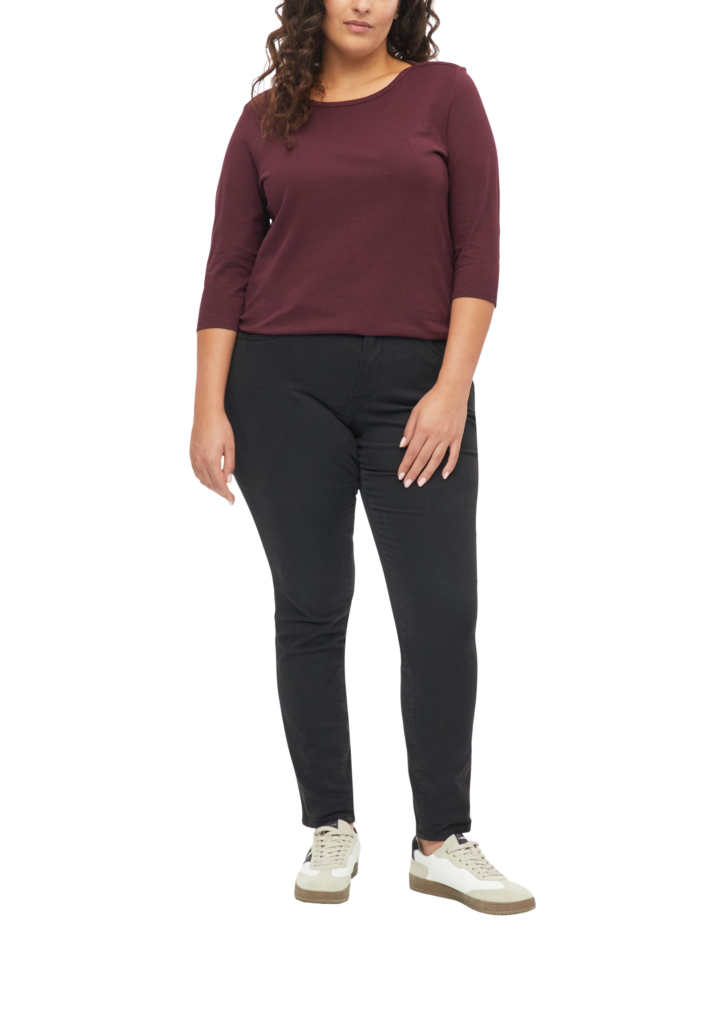 s.Oliver CURVE 3/4-Arm-Shirt mit U-Boot-Ausschnitt / Große Größen – Bild 2 von 4