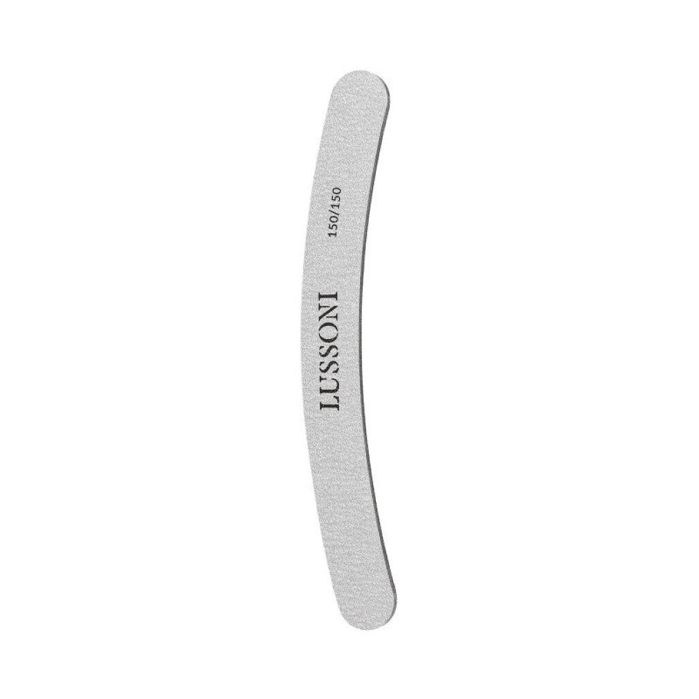 LUSSONI Polierfeile ZEBRA 10 Teilig Gebogene Nagelfeile, Körnung 150/150, Packung