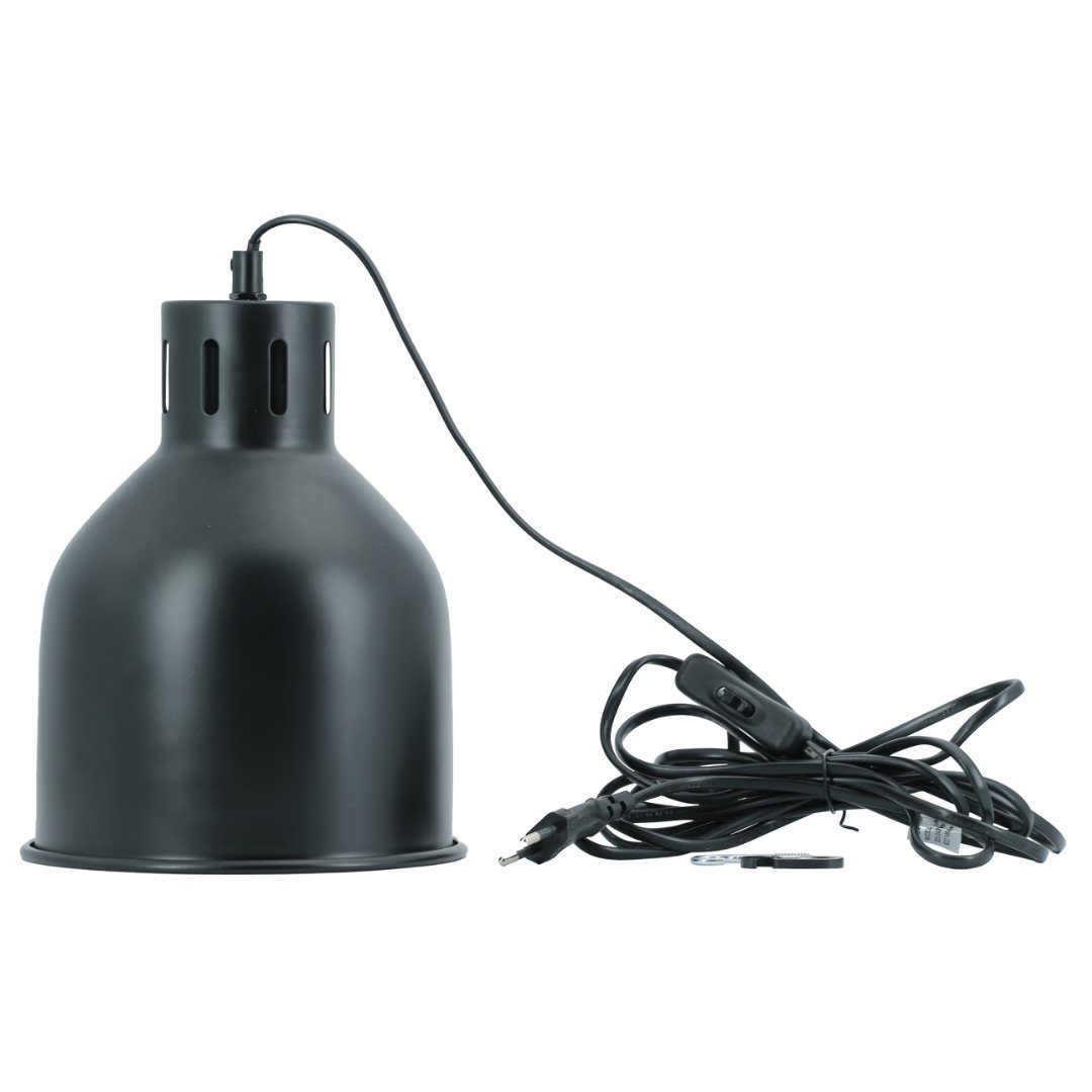 PARUS Pflanzenlampe SAGA, ohne Leuchtmittel, 4 Meter Kabel, E27 SAGA Lampenschirm Schwarz