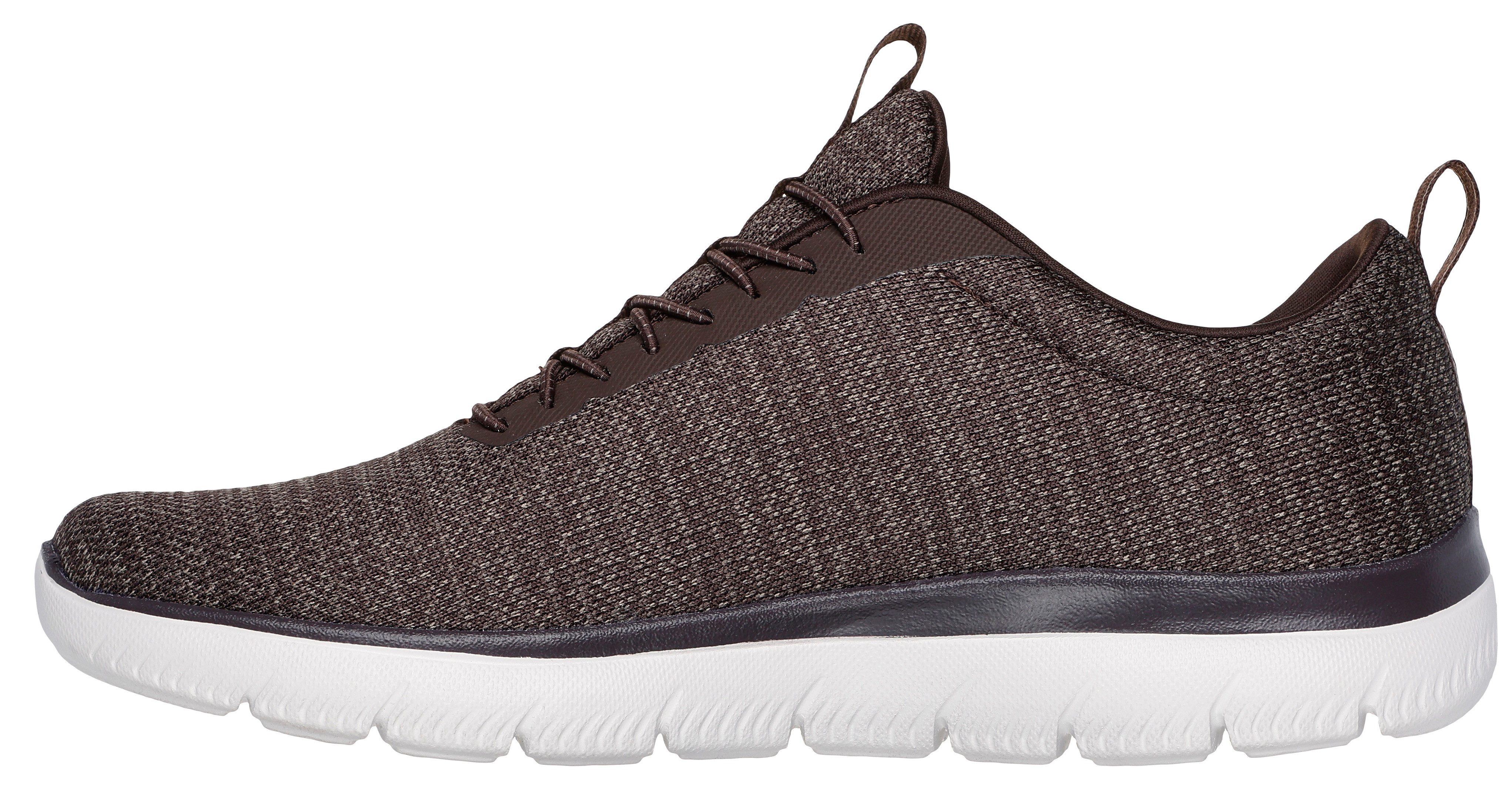 Skechers SUMMITS- Slip-On Sneaker, Slipper, Freizeitschuh, Halbschuh mit Elastic Schnürsenkel