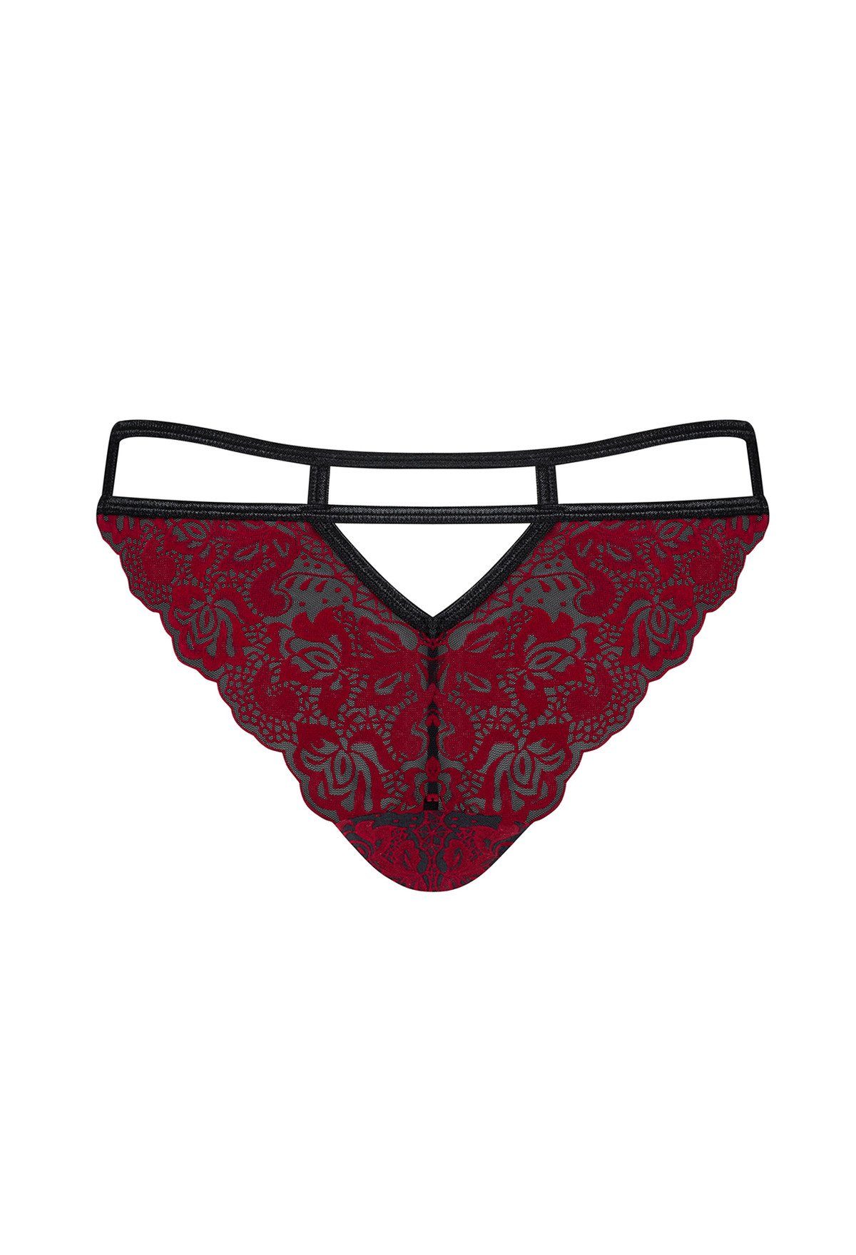 Slip Panty Panty Dessous Sugestina mit Obsessive Höschen dunkelrot 1-St) Spitze (einzel,