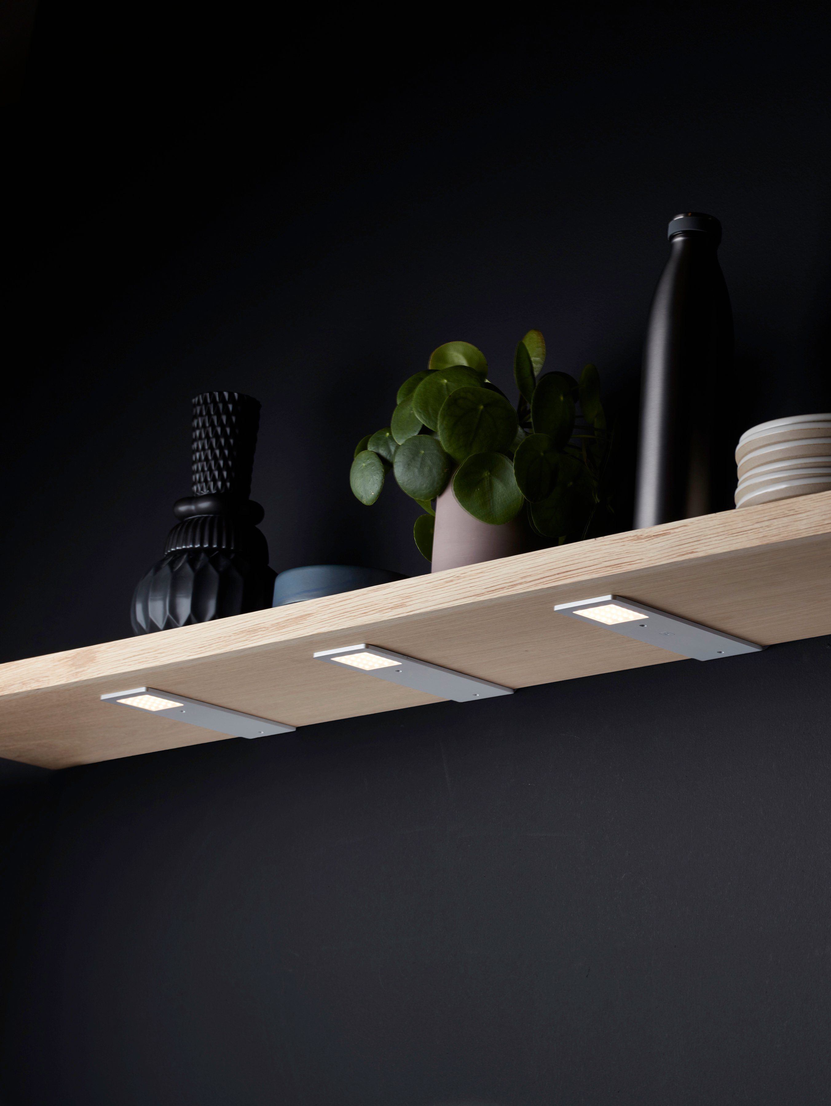 Loevschall LED Unterbauleuchte Stella Led Super Slim light, Dimmfunktion, LED fest integriert, Neutralweiß, große Lichtausbeute, dimmbar