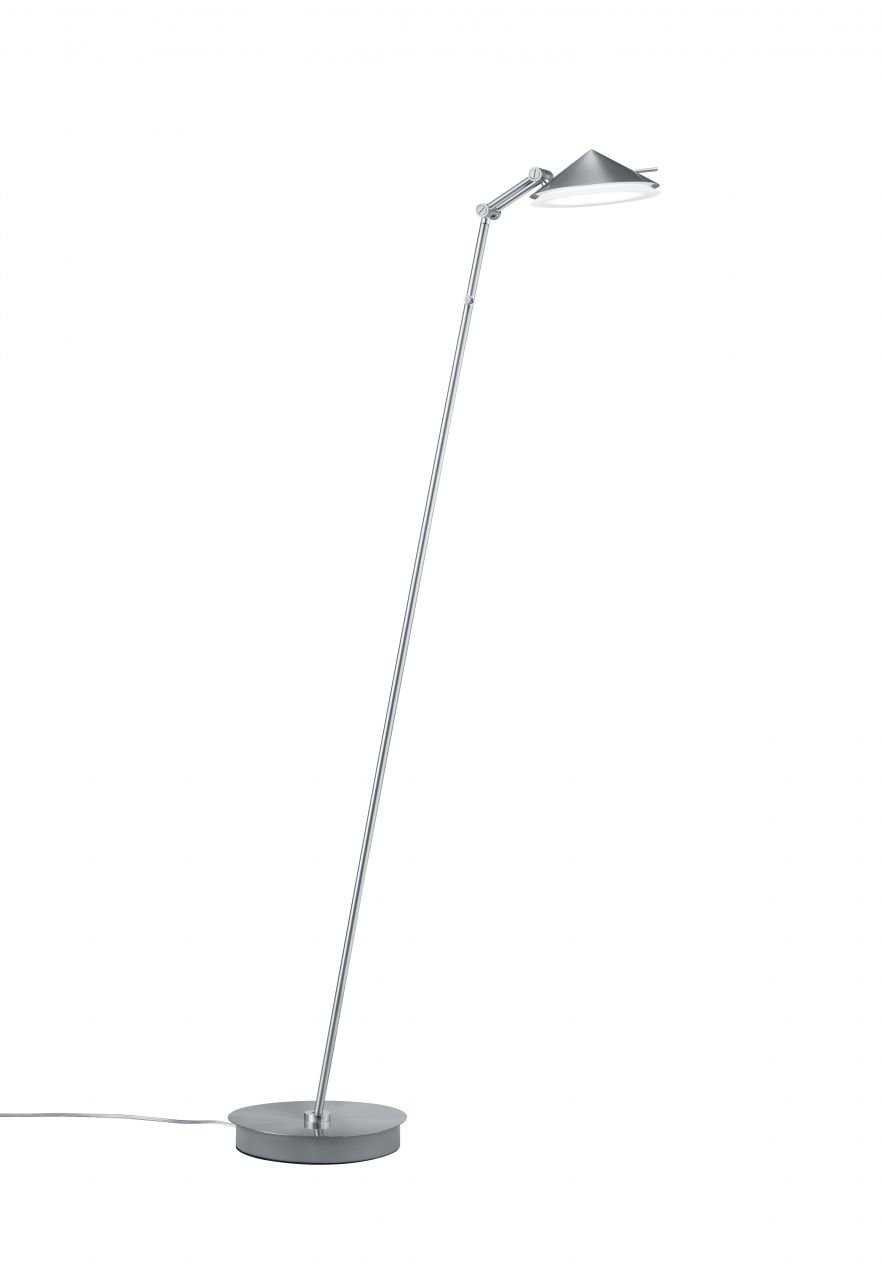 B-LEUCHTEN Stehlampe LED-Stehleuchte Hott ohne Bewegungsmelder matt Smart Dimmbar Tastdimmer, Home-fähig LED, nicht nickel chrom