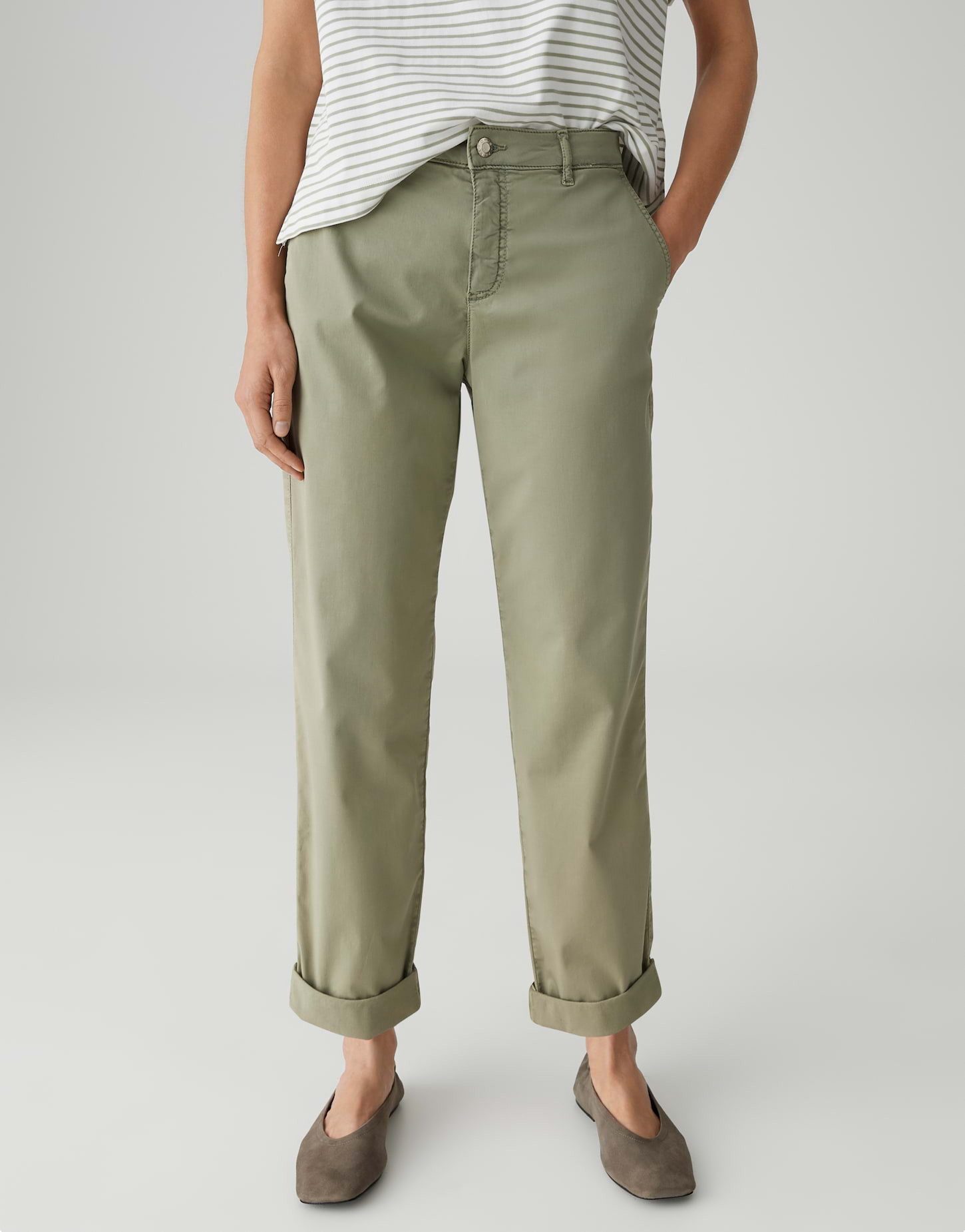 OPUS PANTS Chinohose LISANA BASE Chino Relaxed aus BCI Cotton Mix