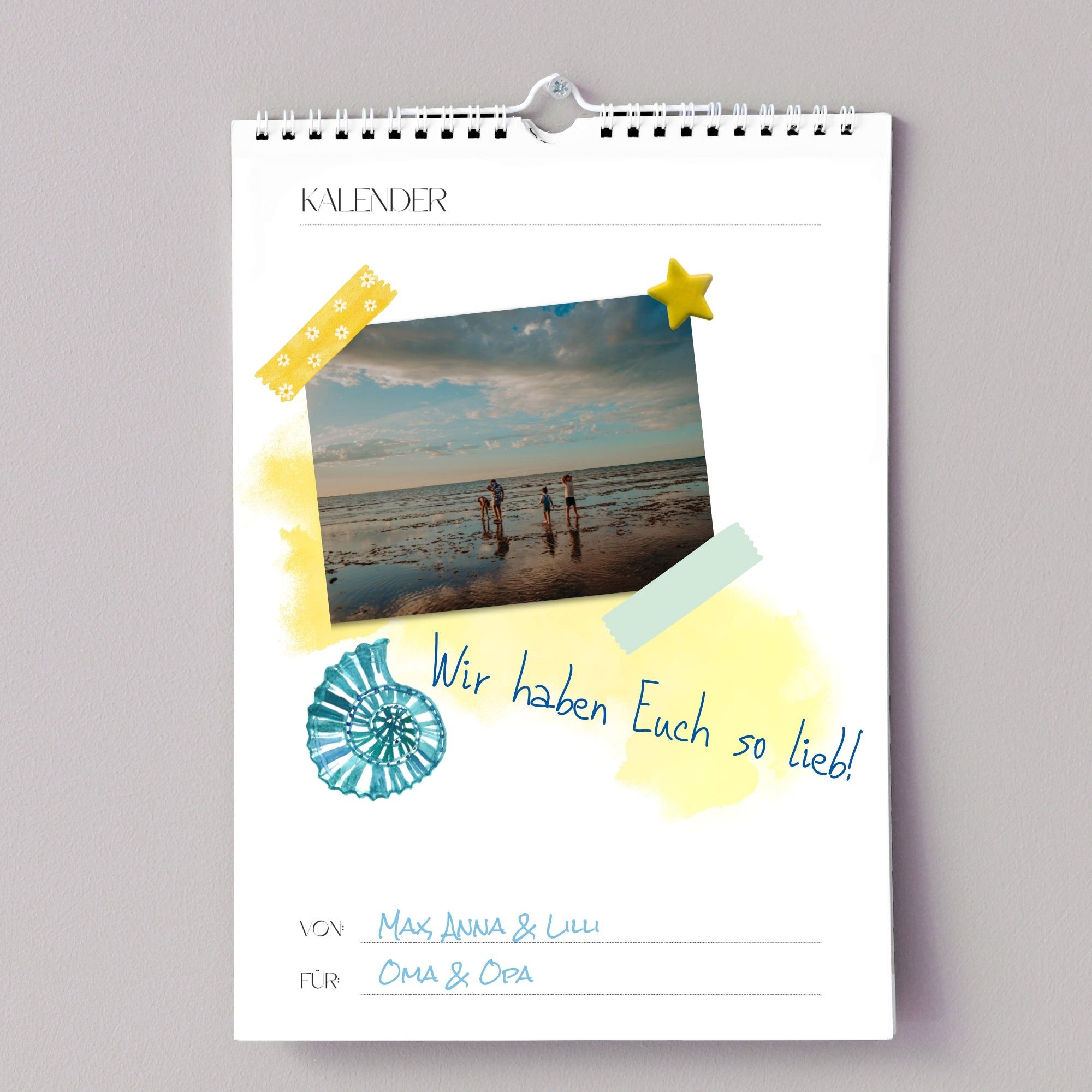 CUPCAKES & KISSES Bastelkalender Bastelkalender A4, Weiß, Jahresunabhängig