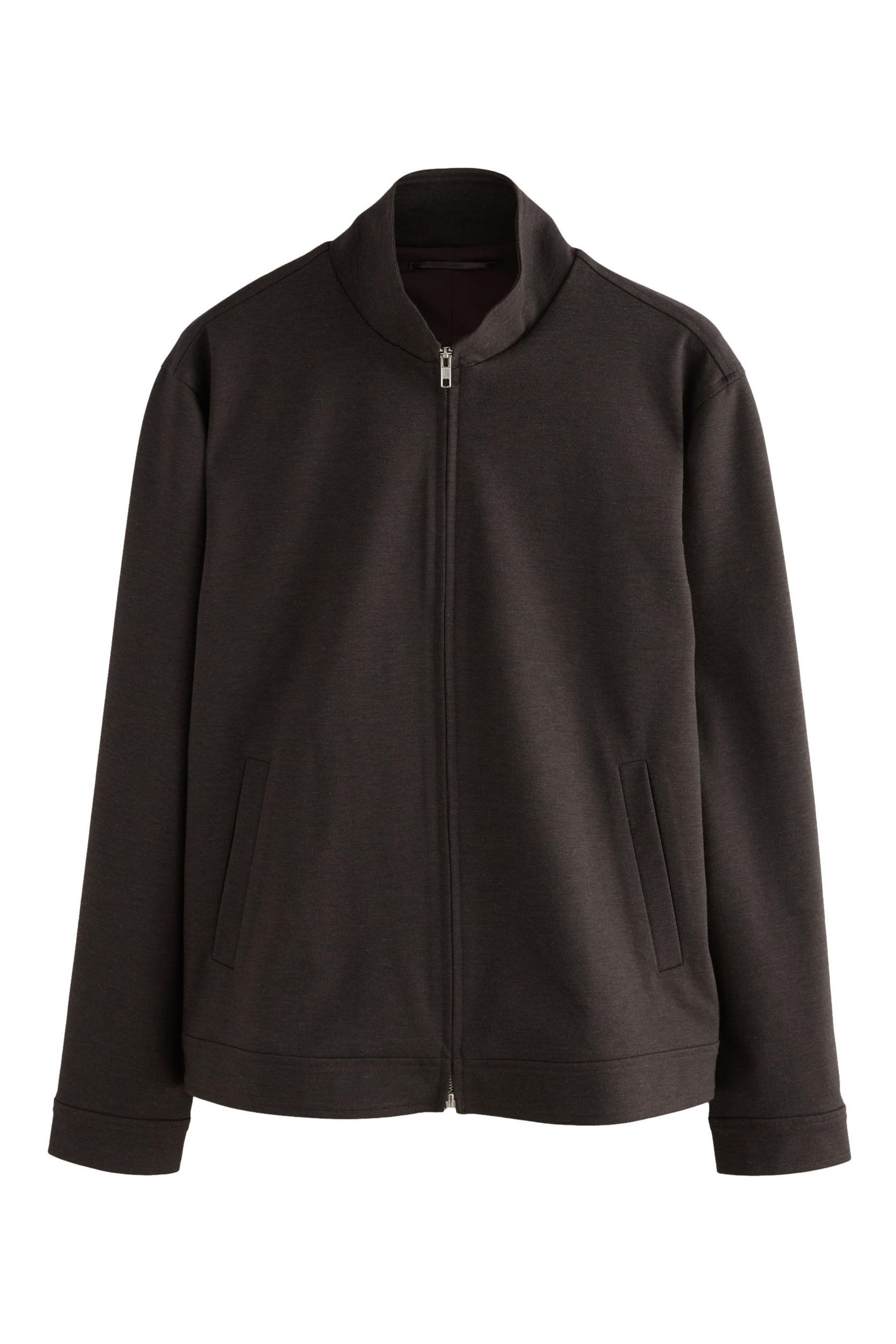 Next Hemdjacke Elegante Hemdjacke mit Trichterkragen und Wolle (1-St)