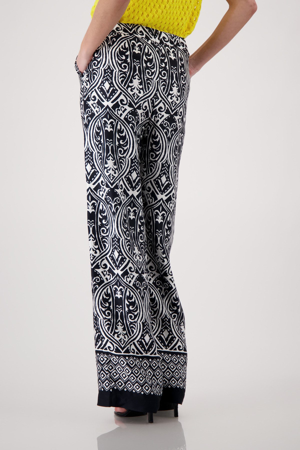 Monari Palazzohose Regular fit mit Muster