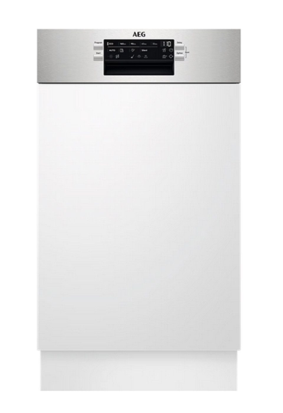 AEG teilintegrierbarer Geschirrspüler keine Angaben FEE73407ZM_911064029, 9.9 l, 9 Maßgedecke, Touch Bedienung, Abschaltautomatik, Hocheinbau möglich