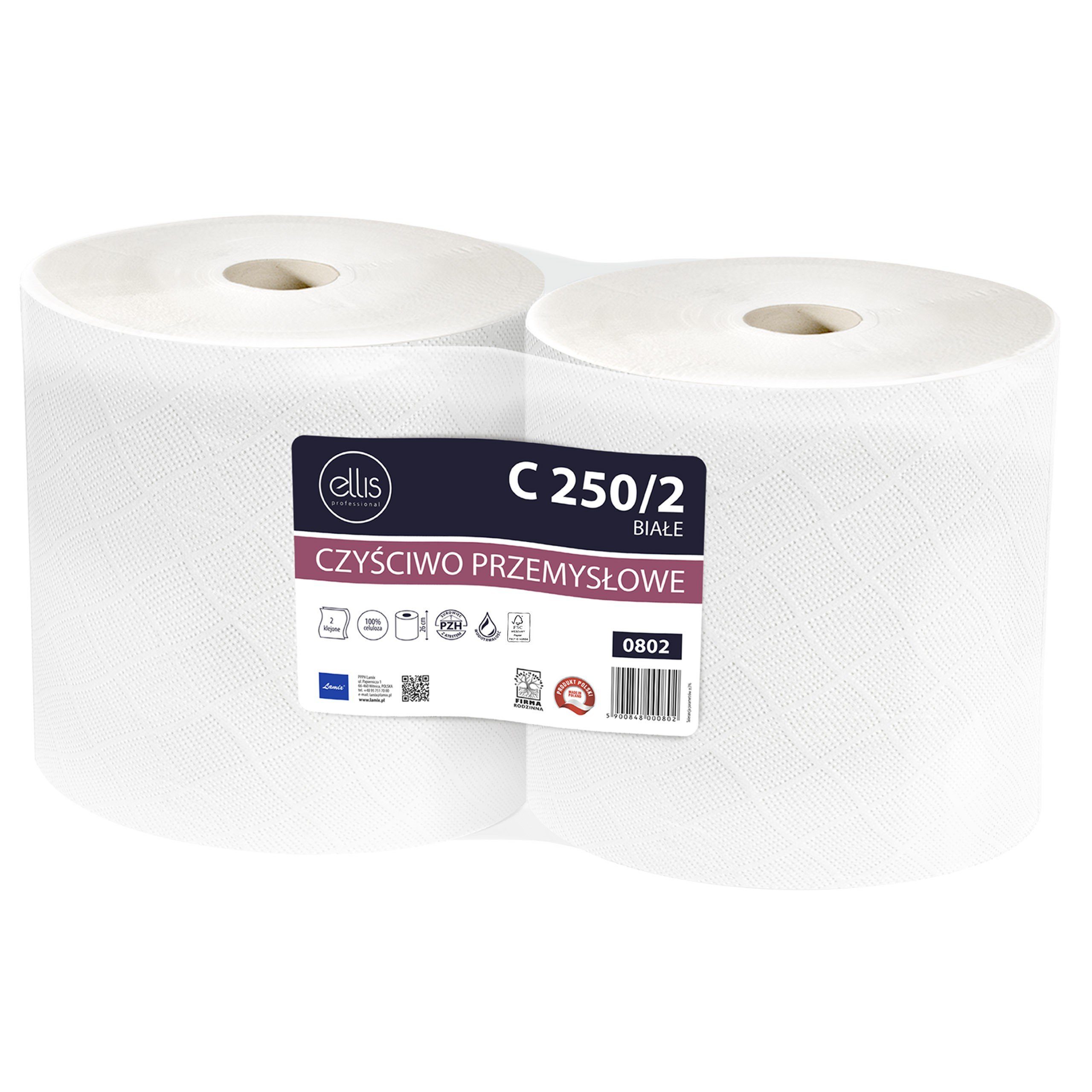 Ecoline Papierhandtuch ELLIS Ecoline zweilagiges Zellulose-Reinigungstuch, Papierhandtuch (2-St)
