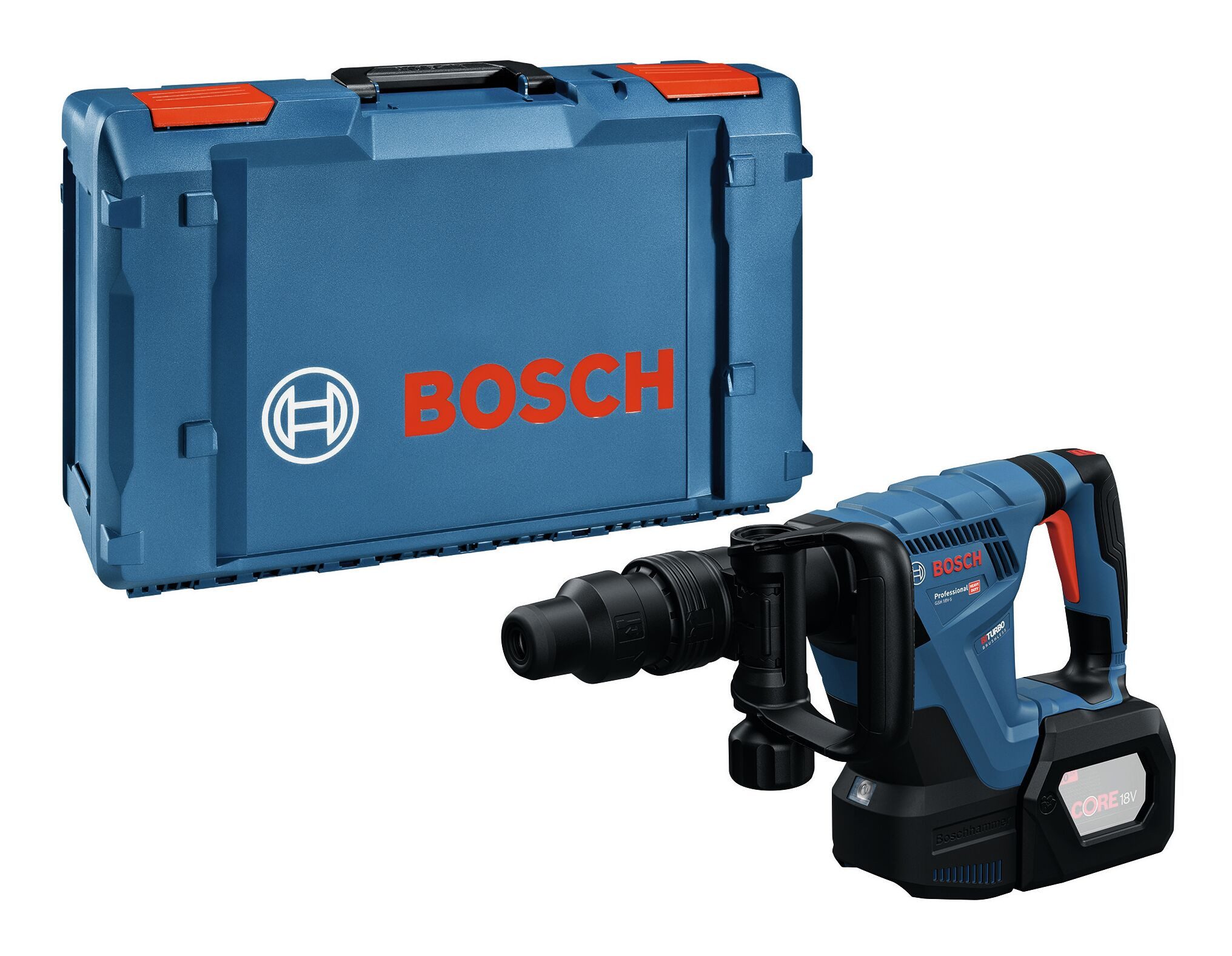 BOSCH Akku-Bohrhammer GSH 18V-5, 18 V, Schlaghammer mit SDS max Heavy Duty Ohne Akku - in XL-BOXX