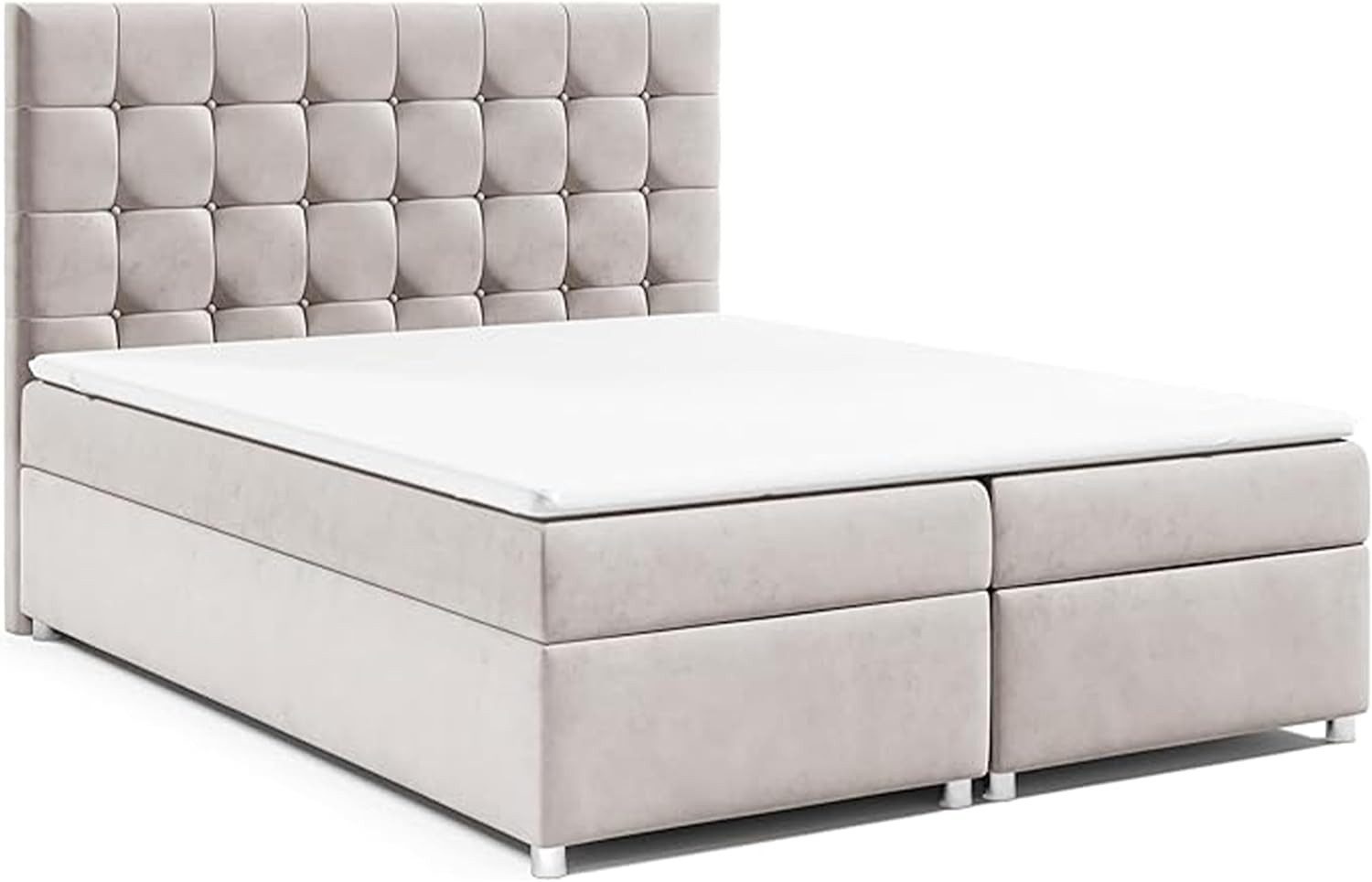 Best for Home Boxspringbett Trinity K-9 mit Stauraum, 7-Zonen Komfort & Topper H3 (Boxspringbett-Set, 1-St., 140x200 160x200 180x200 200x200 cm), Ergonomischer Schlafkomfort durch 7-Zonen-Bonellfederkernmatratze