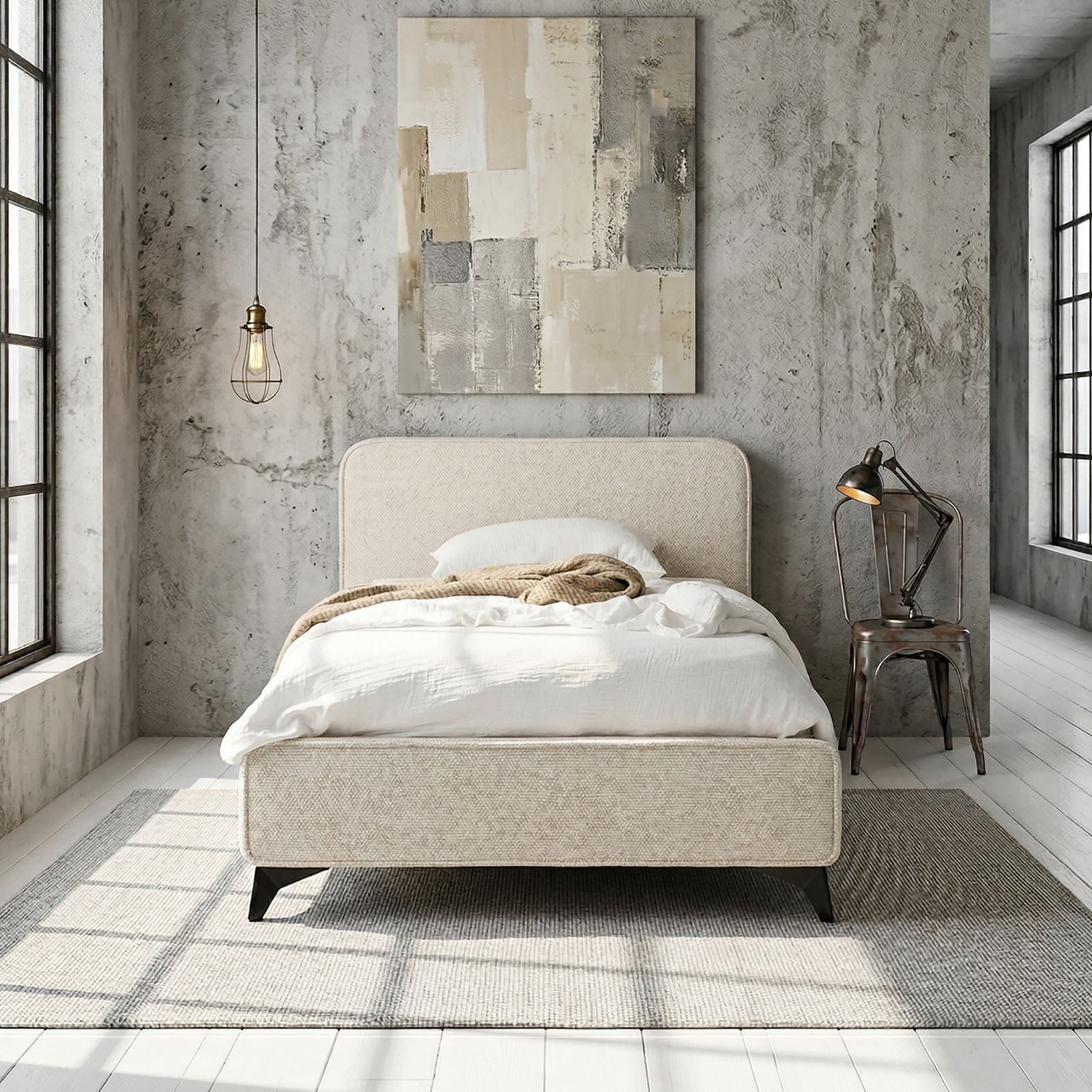 IDIMEX Polsterbett VIRETTA, Bett mit Lattenrost 90x200 cm, Einzelbett mit K günstig online kaufen