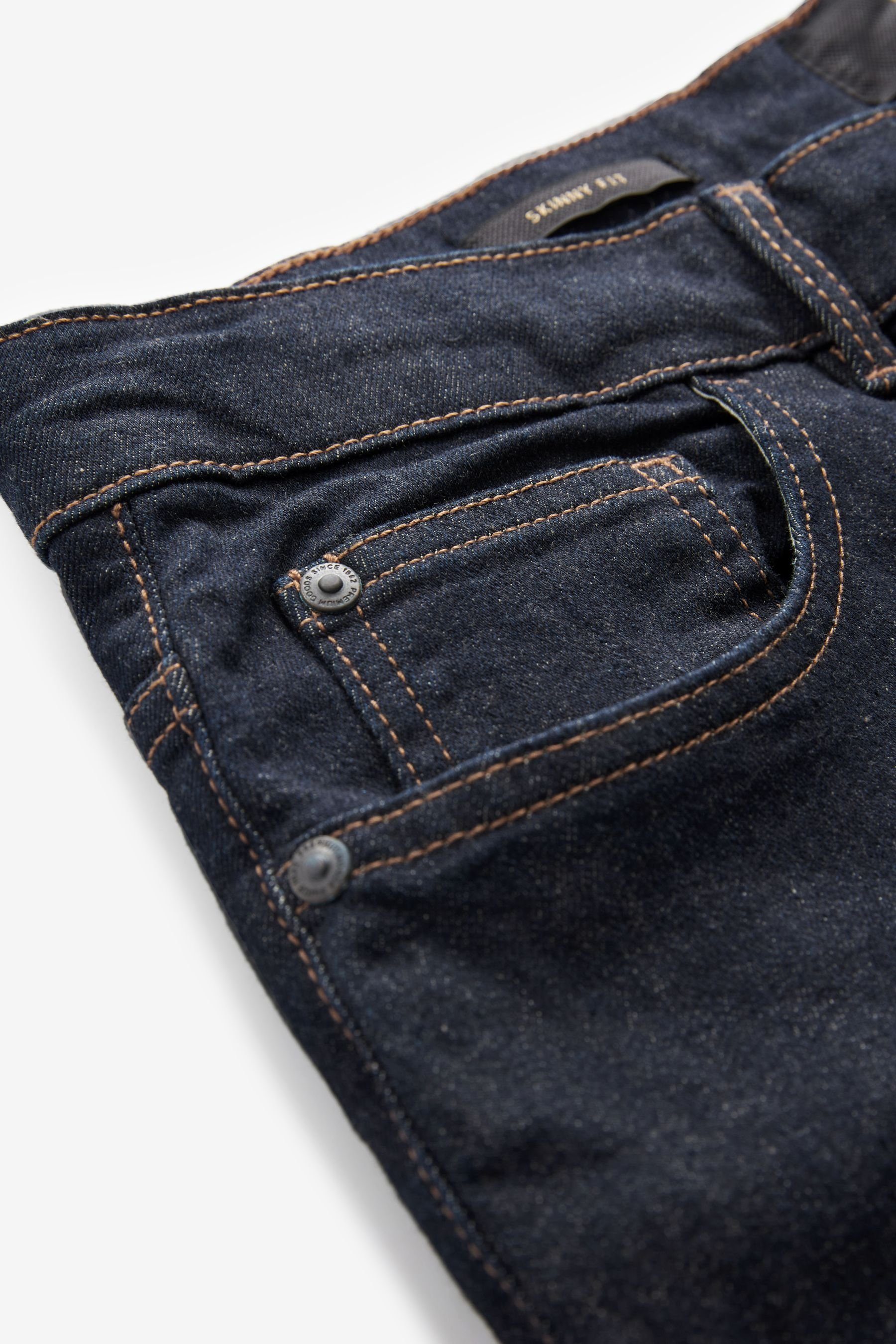 Next Skinny-fit-Jeans Skinny Fit Essential mit Indigo (1-tlg) Rinse Stretch Jeans