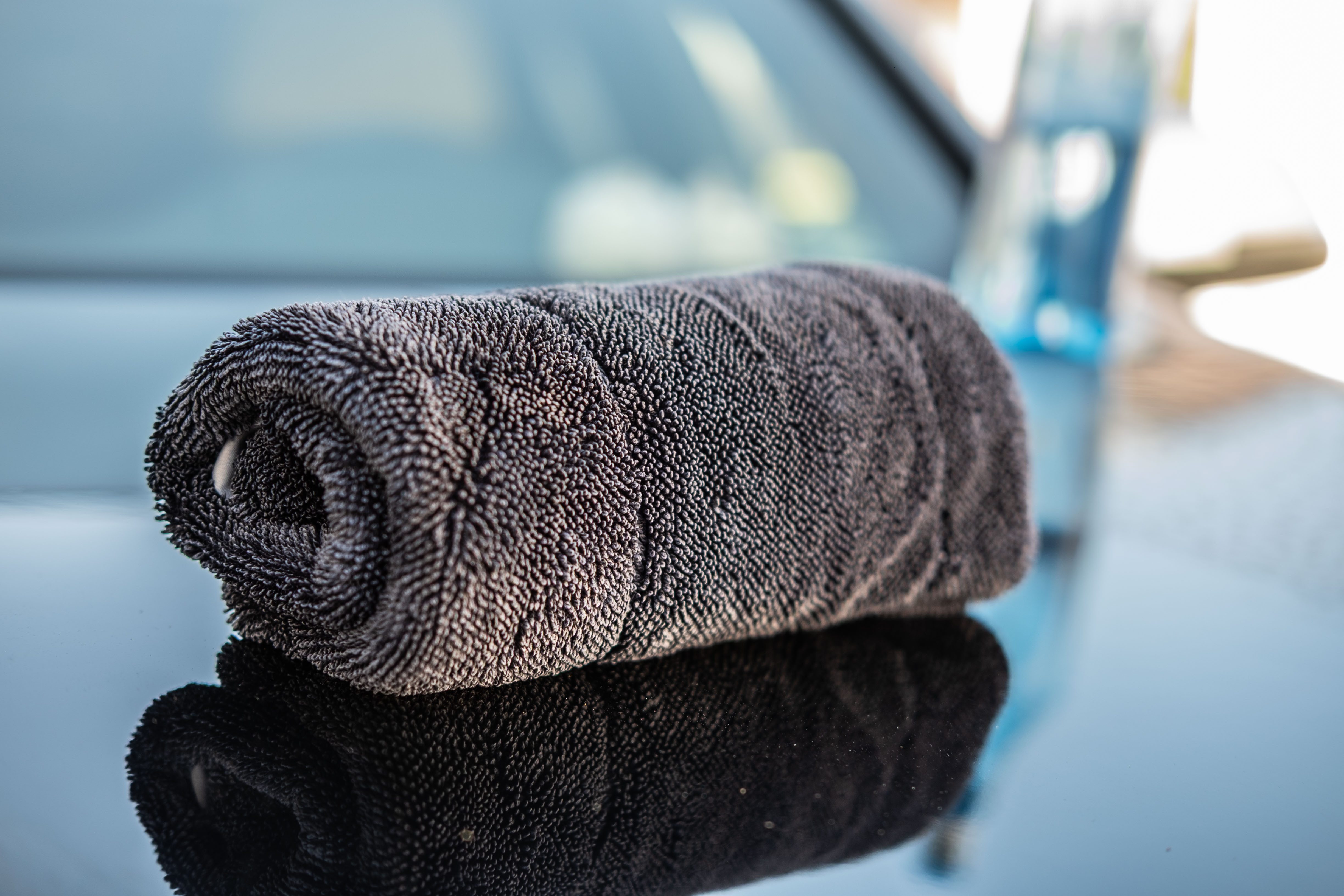 HH-Haushalt Auto Profi Microfasertuch Trockentuch, 1200 GSM, 2-lagig, 40 x 40 cm Pflegetuch (Polyester, 40x40 cm, Auto Trockentuch (keine Wasserflecken und Schlieren), Fahrzeugpflege, extrem saugfähig, 1-tlg., Premium-Trockentuch – ideal für Lack, Felgen und Innenraum, Saugstark, schnell trocknend, sanft, 2-lagig, Premiumqualität)