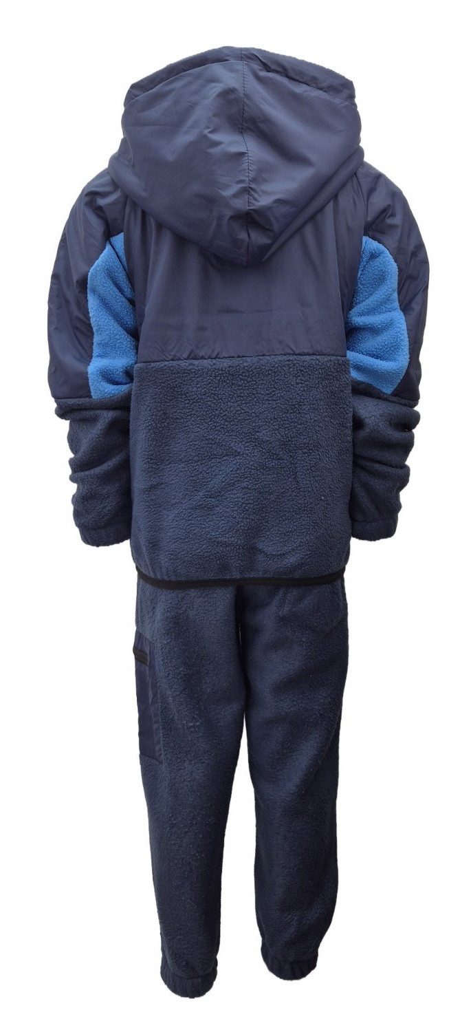 Hessis Freizeitanzug Gefütterter Jogginganzug für Jungen und Mädchen 2-tlg. JF384 (Set, 2-tlg., Jacke mit Jogginghose), bestehend aus Jacke und Jogginghose, Gefüttert