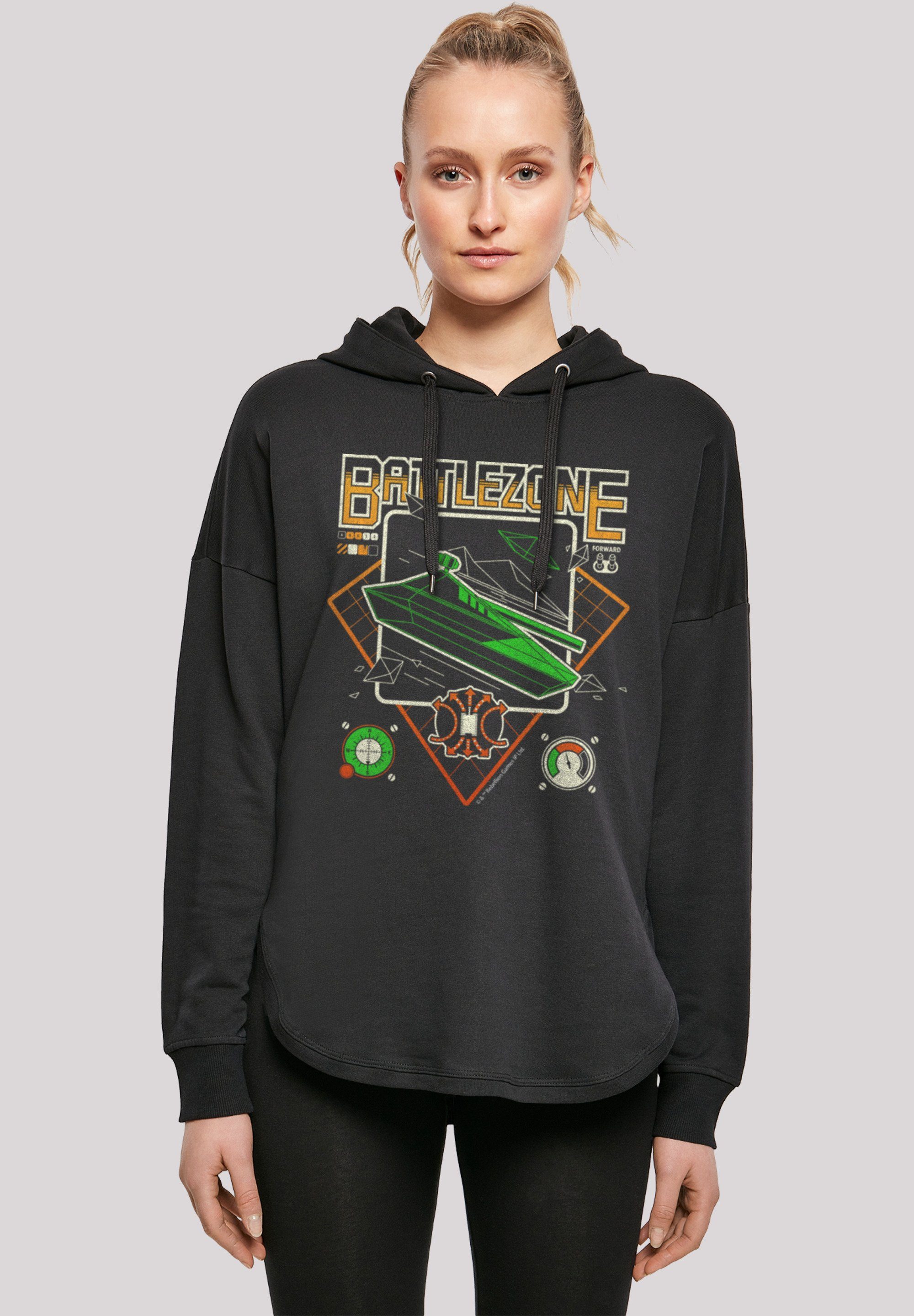 BATTLEZONE F4NT4STIC Retro Kapuzenpullover schwarz Gaming Print