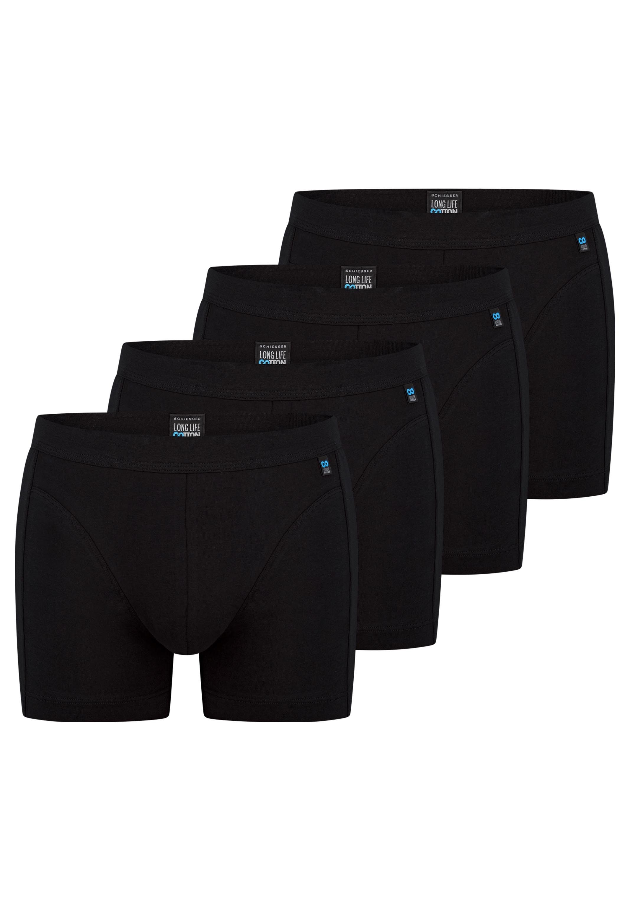 Schiesser Retro Boxer 4er Pack Long Life Cotton (Spar-Set, 4-St) Retro Shor günstig online kaufen